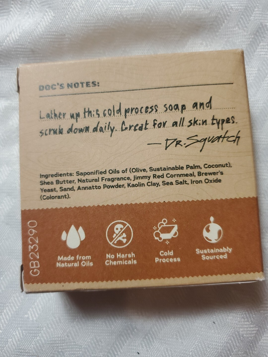 Dr. Squatch All Natural Bar Soap for Men with Medium Grit, Wood Barrel Bourbon