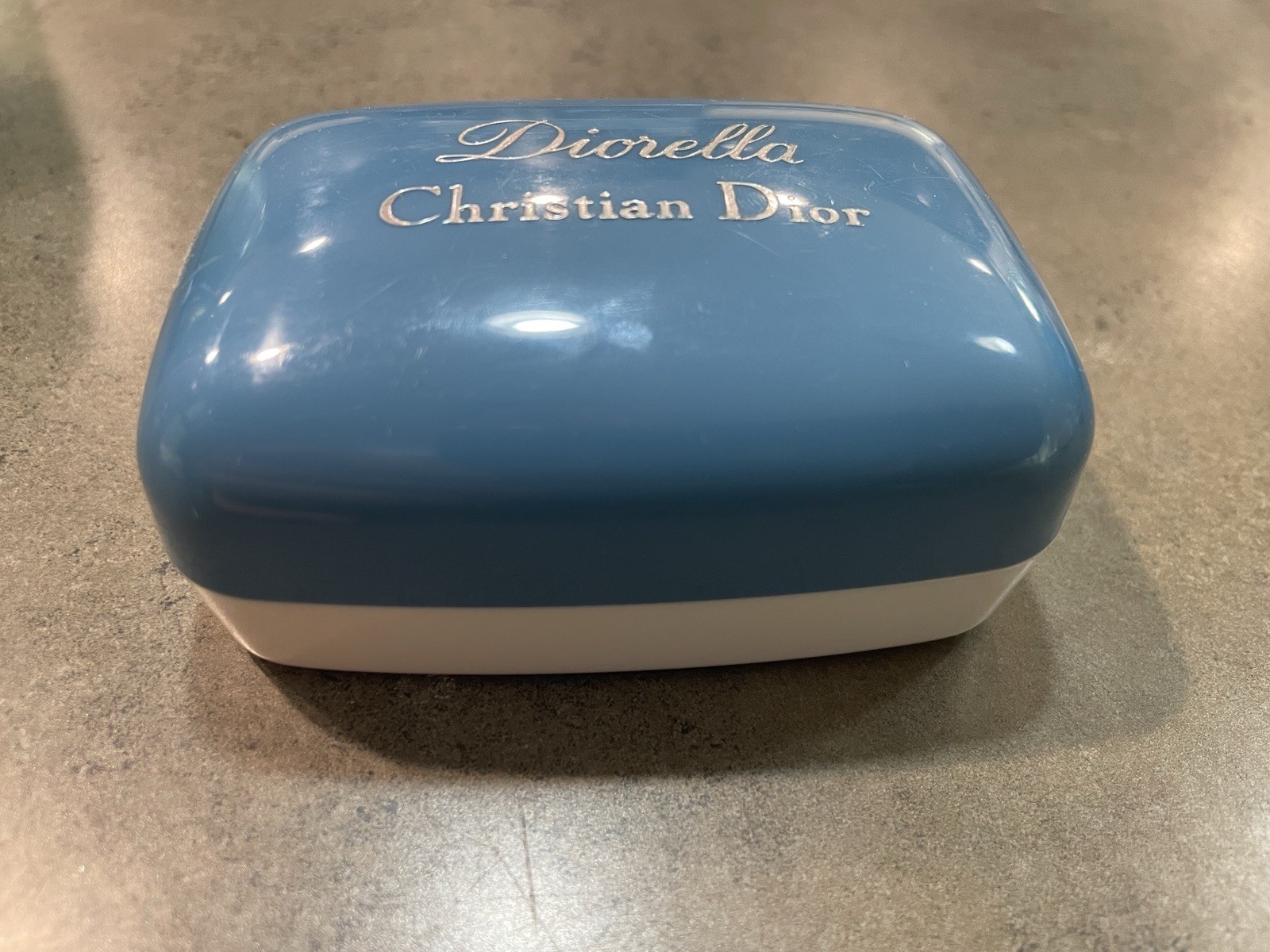 Vintage Christian Dior Diorella Saxon Soap w Case 2.7 Oz Made in France *RARE*