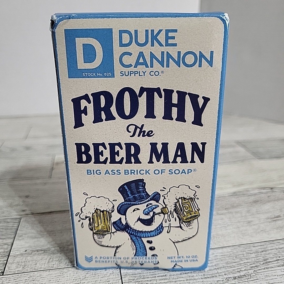 Duke Cannon Big Ass Brick of Soap 10 oz Frothy The Beer Man NEW Made In USA
