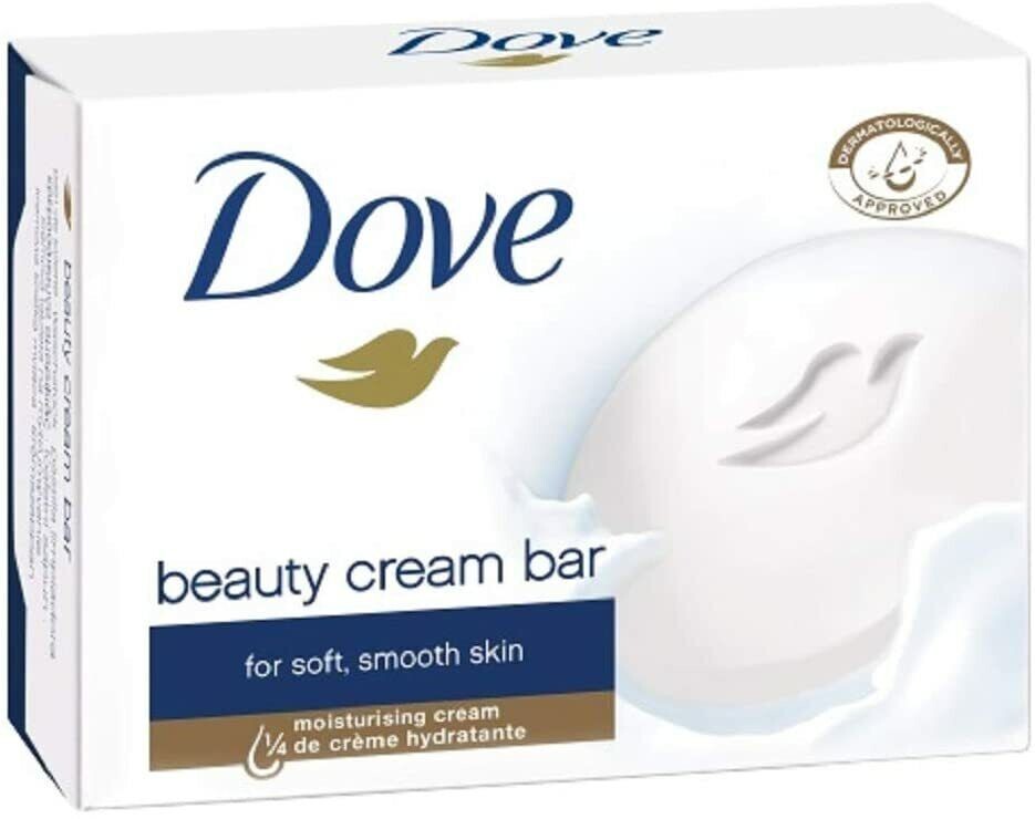 Dove Soap Bar Original White Moisturizing Cream Beauty 135g, 4.75 oz x 12 Pack