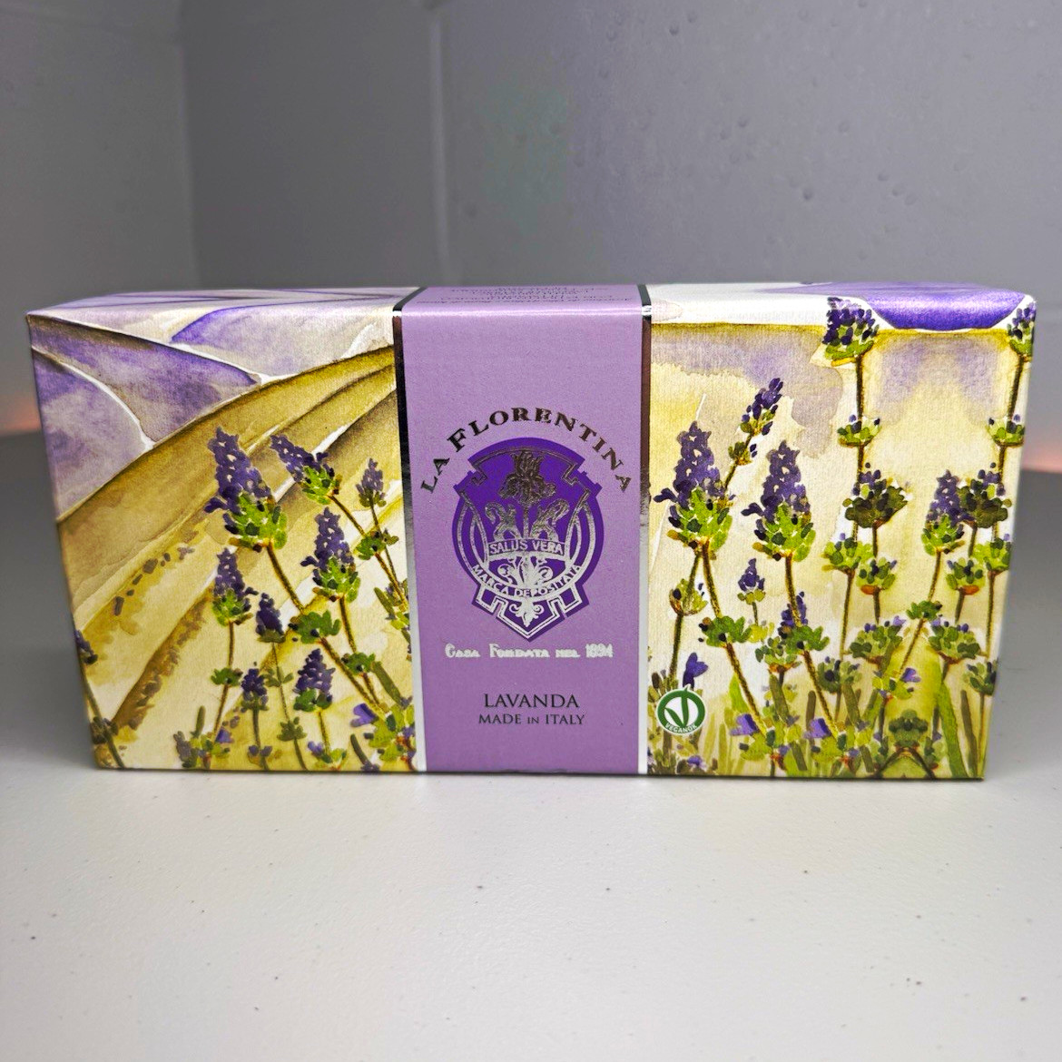La Florentina Lavanda Lavender Handmade Vegan Moisturizing Soap Multipack Italy