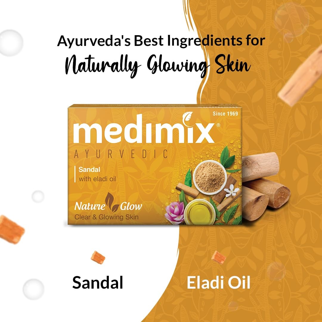 Ayurvedic Sandal Soap, 125g (4+1 Offer Pack)
