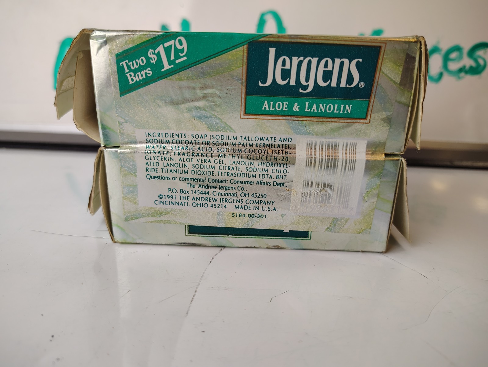 JERGENS Vtg Soap 10 Bars Mixed Lot NOS DISCONTINUED- Lanolin- Referencing- Aloe