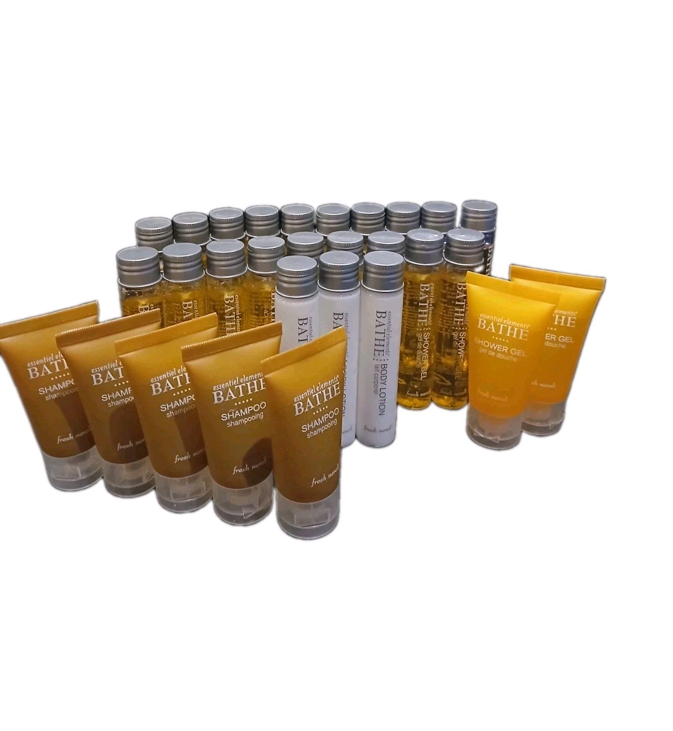 30 Item Essential Elements Bathe Aloe Fresh Neroli Shampoo Lotion Shower Gel