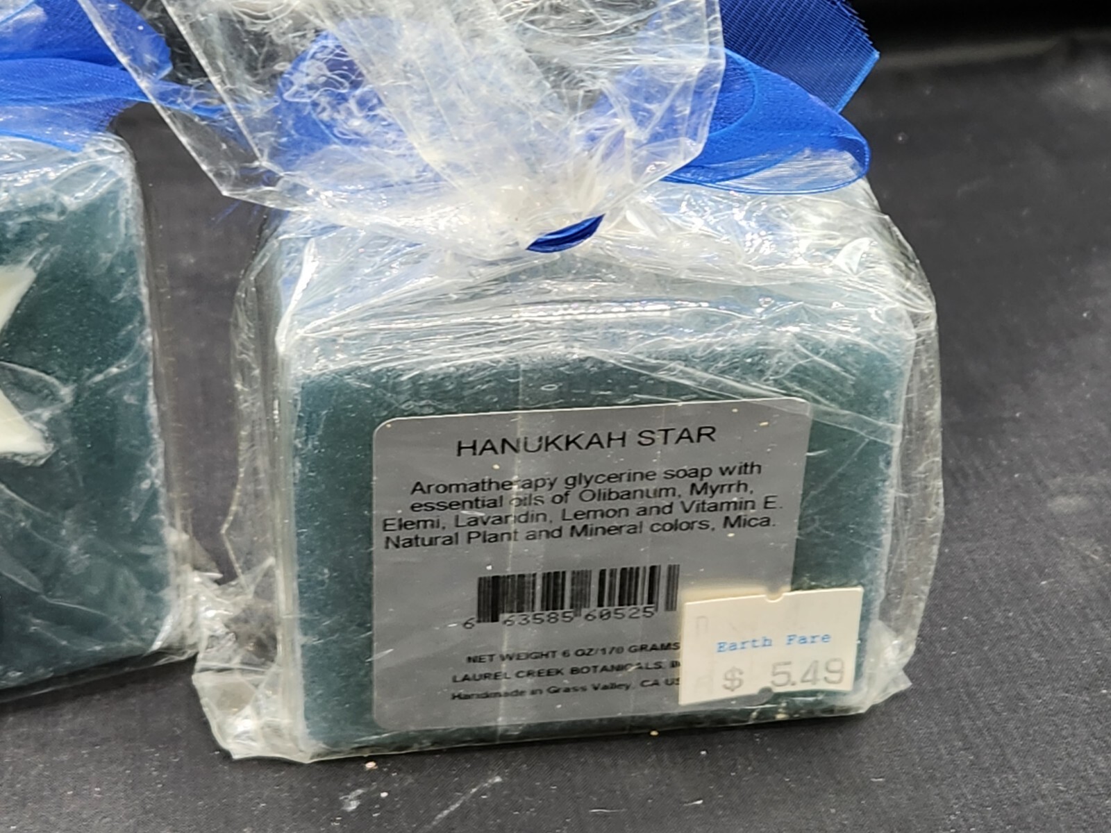 Hanukkah Star Blue Aromatherapy Glycerin Soap Laurel Creek Botanicals Lot 2 New
