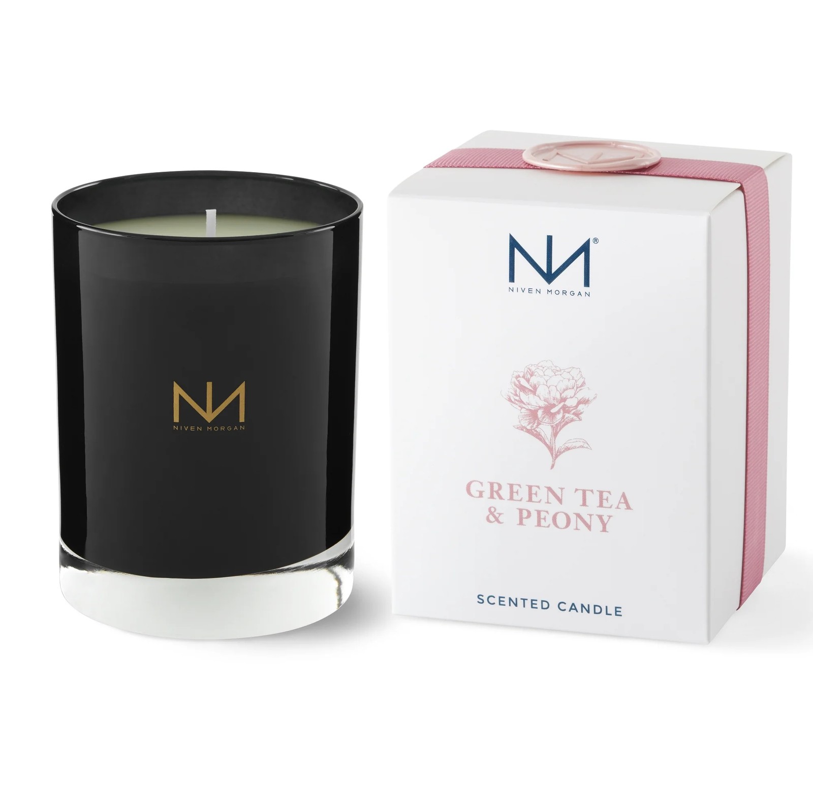 Niven Morgan Green Tea and Peony Candle