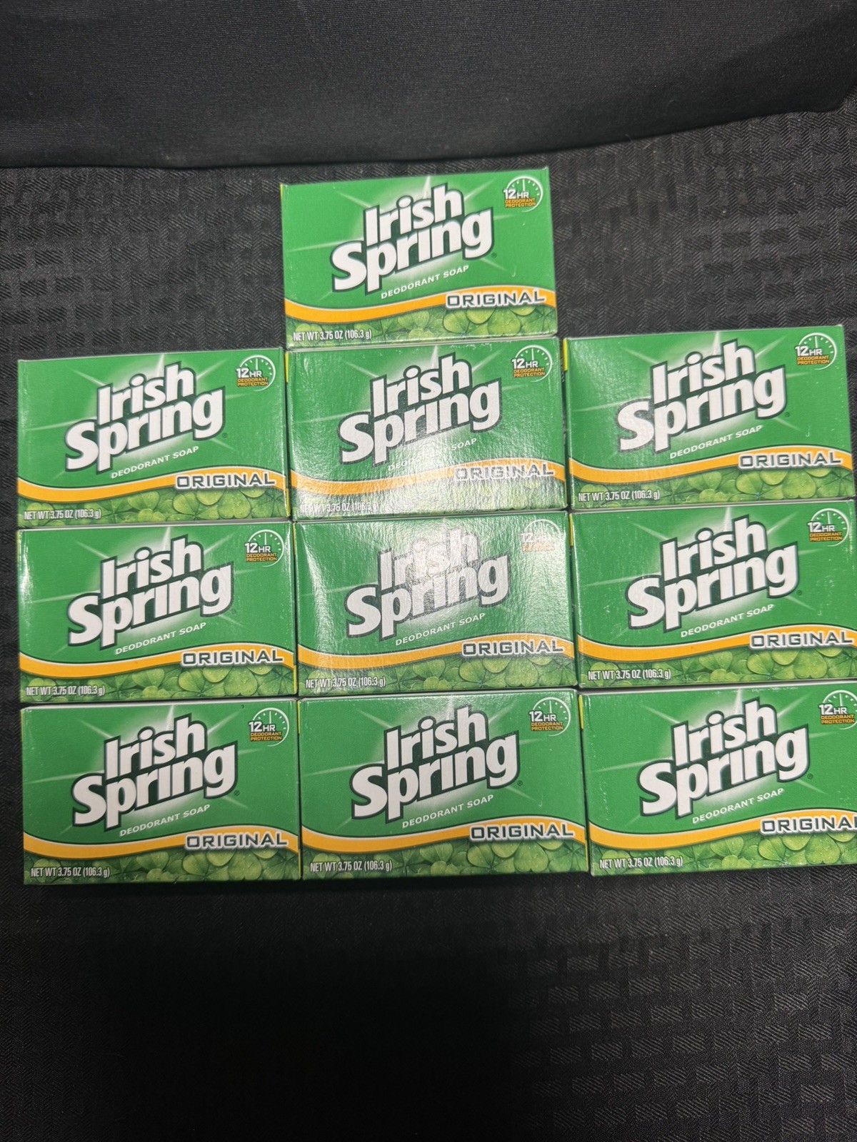 Irish Spring Bar Soap Lot of 10 Original Scent Package ~ 3.75 oz ~ No Flax