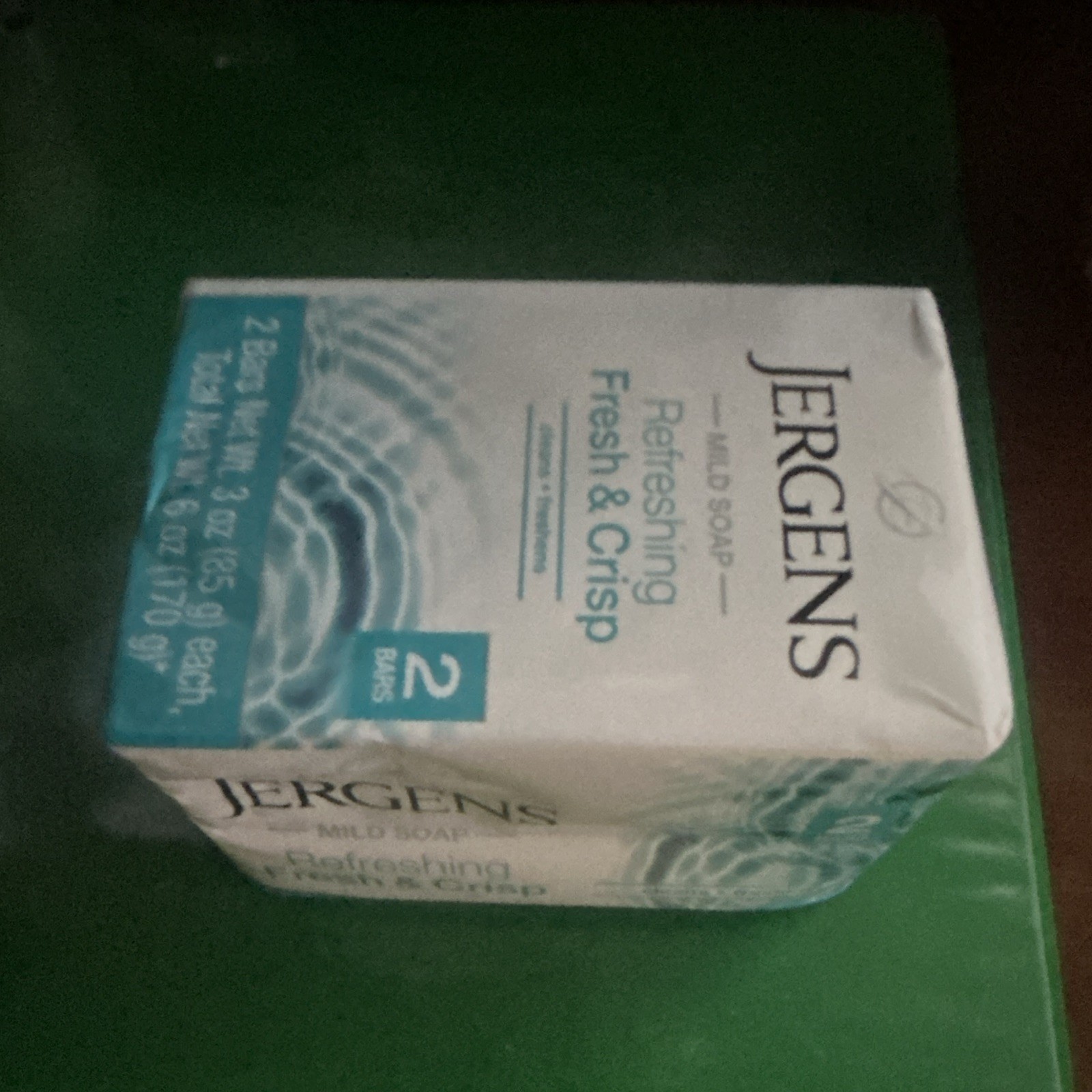 JERGENS (2-BARS) 3 Oz. FRESH & CRISP REFRESHING Mild Soap