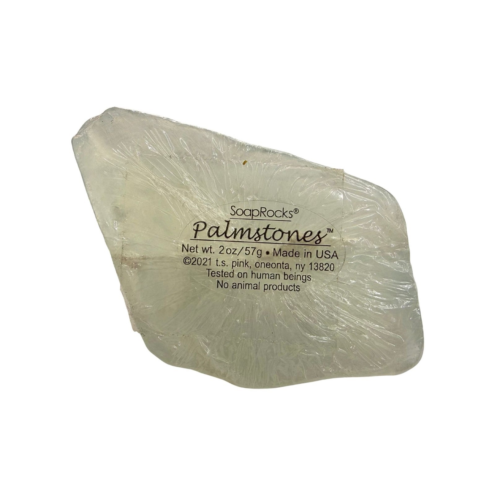SoapRocks Palmstones Soap Bar 2oz Handcrafted Vegan White