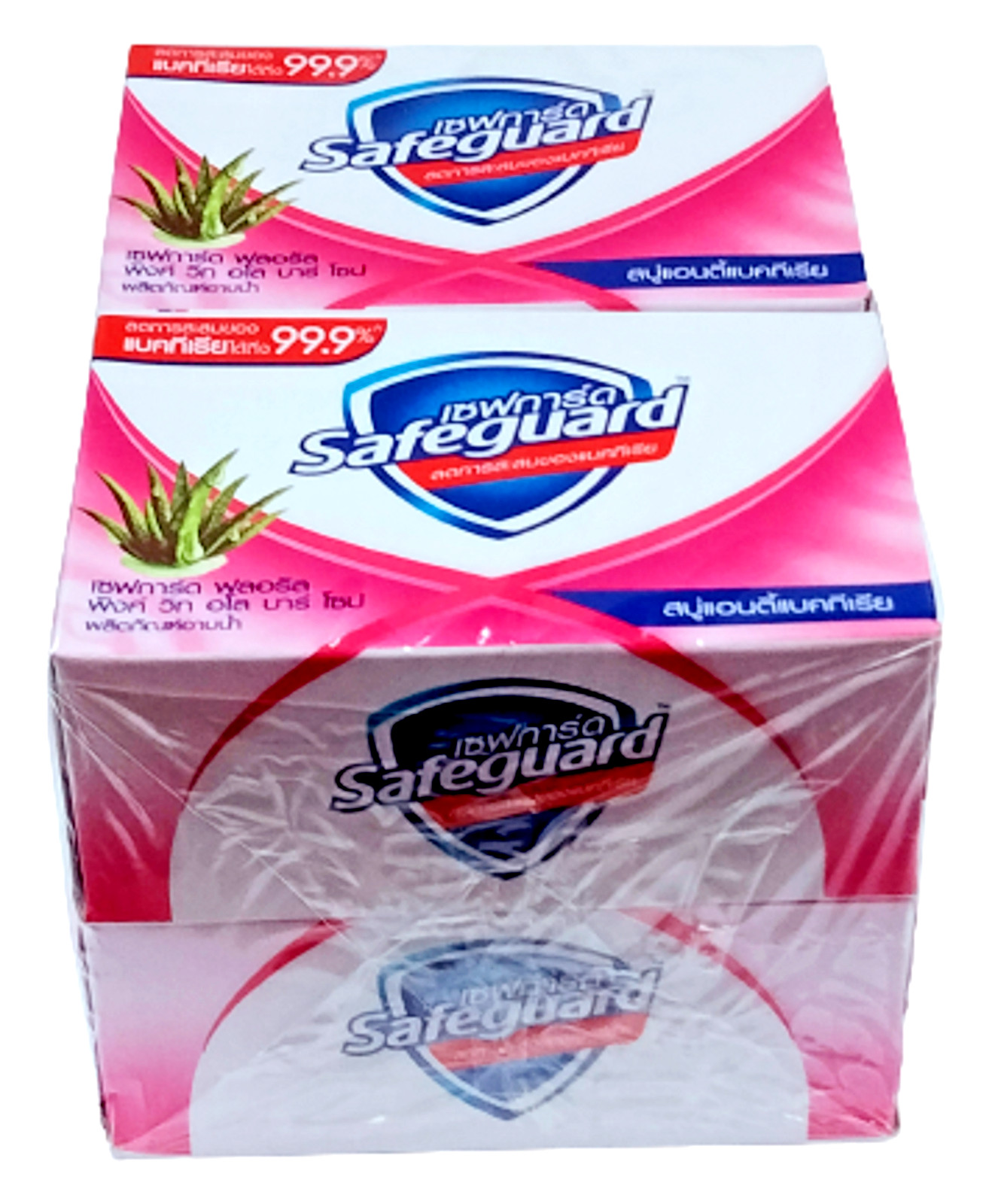 Safeguard Antibacterial Soap Floral Pink with Aloe Bar Soap 58 g* 4 pcs smell up