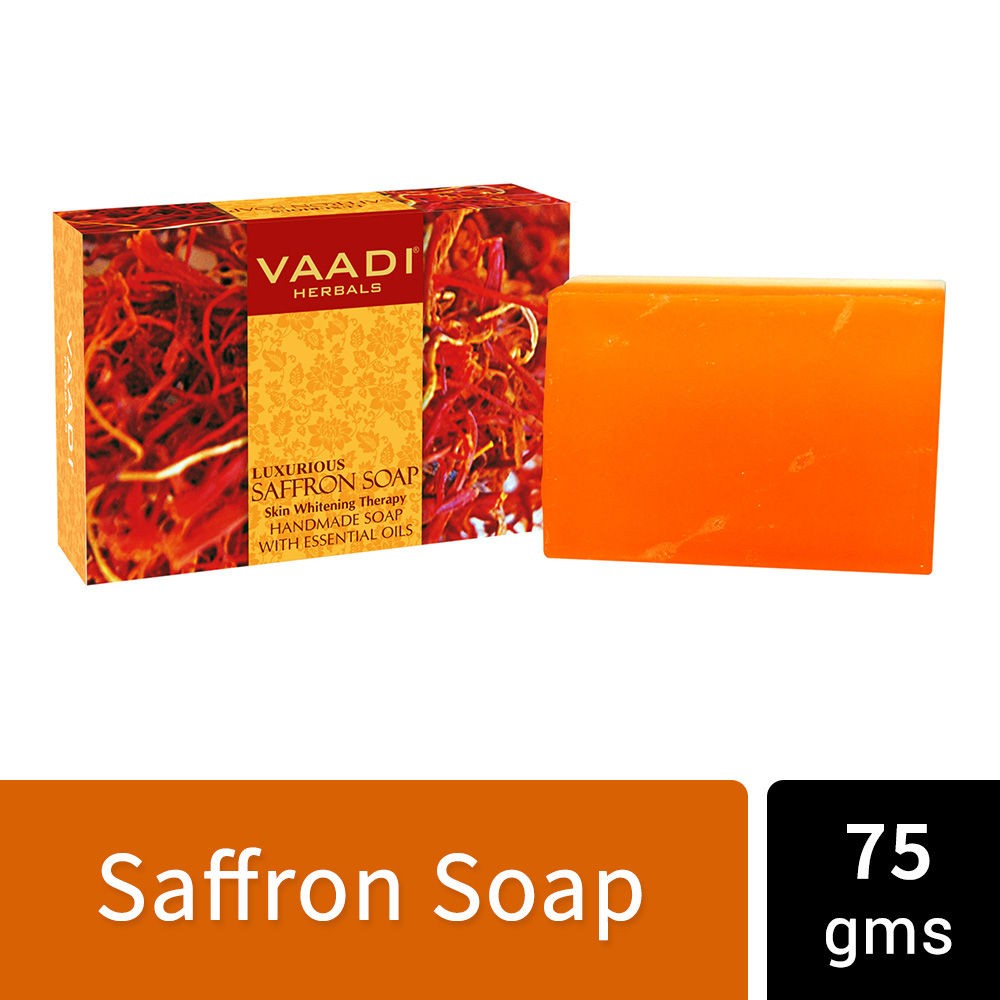 Vaadi Herbals Luxurious Saffron Skin Whitening Therapy Soap 75gm