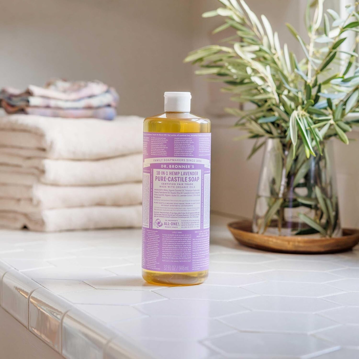 All-Natural Lavender Body Wash – Concentrated Castile Soap for Hands & Face