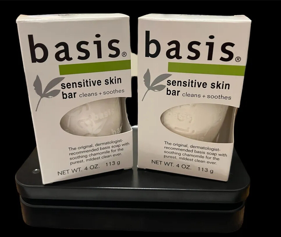 Basis SENSITIVE Skin Bar Cleanse + Soothe 4oz Bar (2 pack)