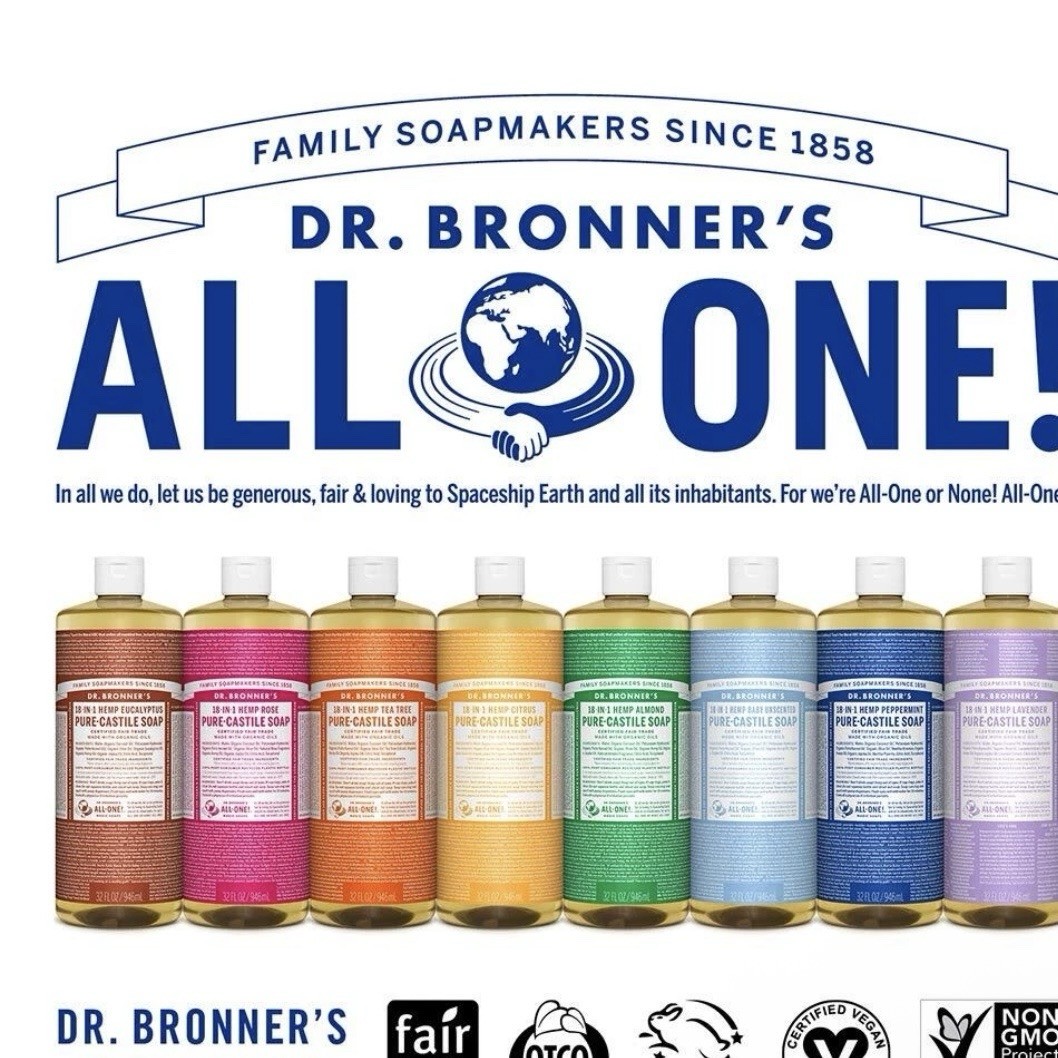 Dr Bronner’s Organic Fair Trade Pure Castile Soap 32 Fl Oz All Purpose Cleaner