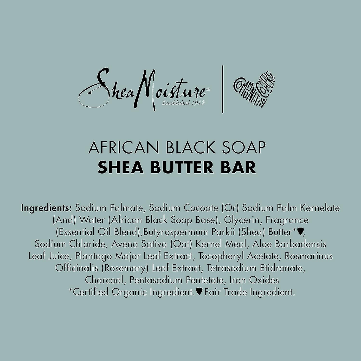Bar Soap for Troubled Skin African Black Soap Cleanser with Shea Butter 8 Oz