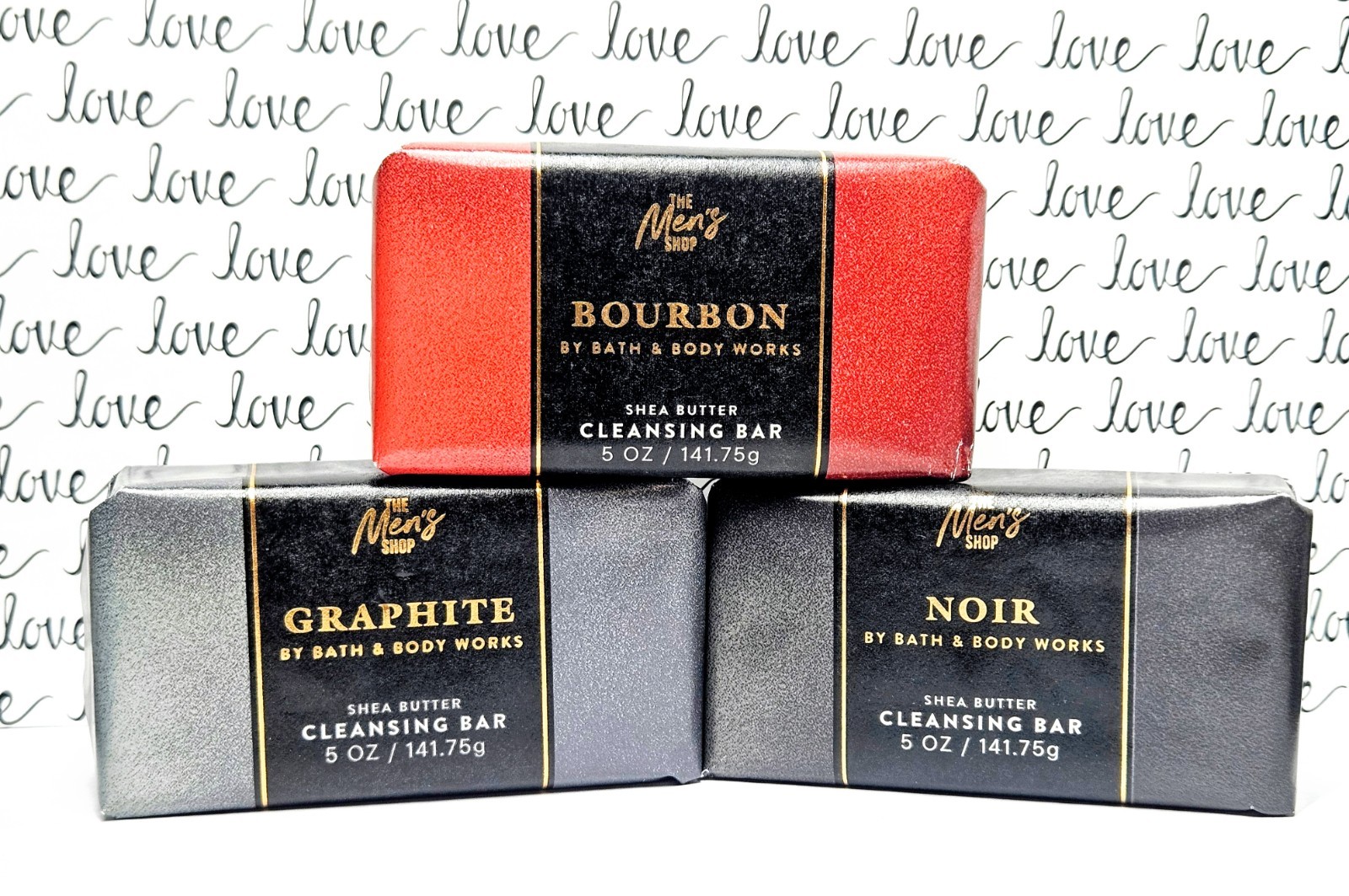 New Set of 3 Bath & Body Works Men’s Collection Shea Butter Cleansing Bars