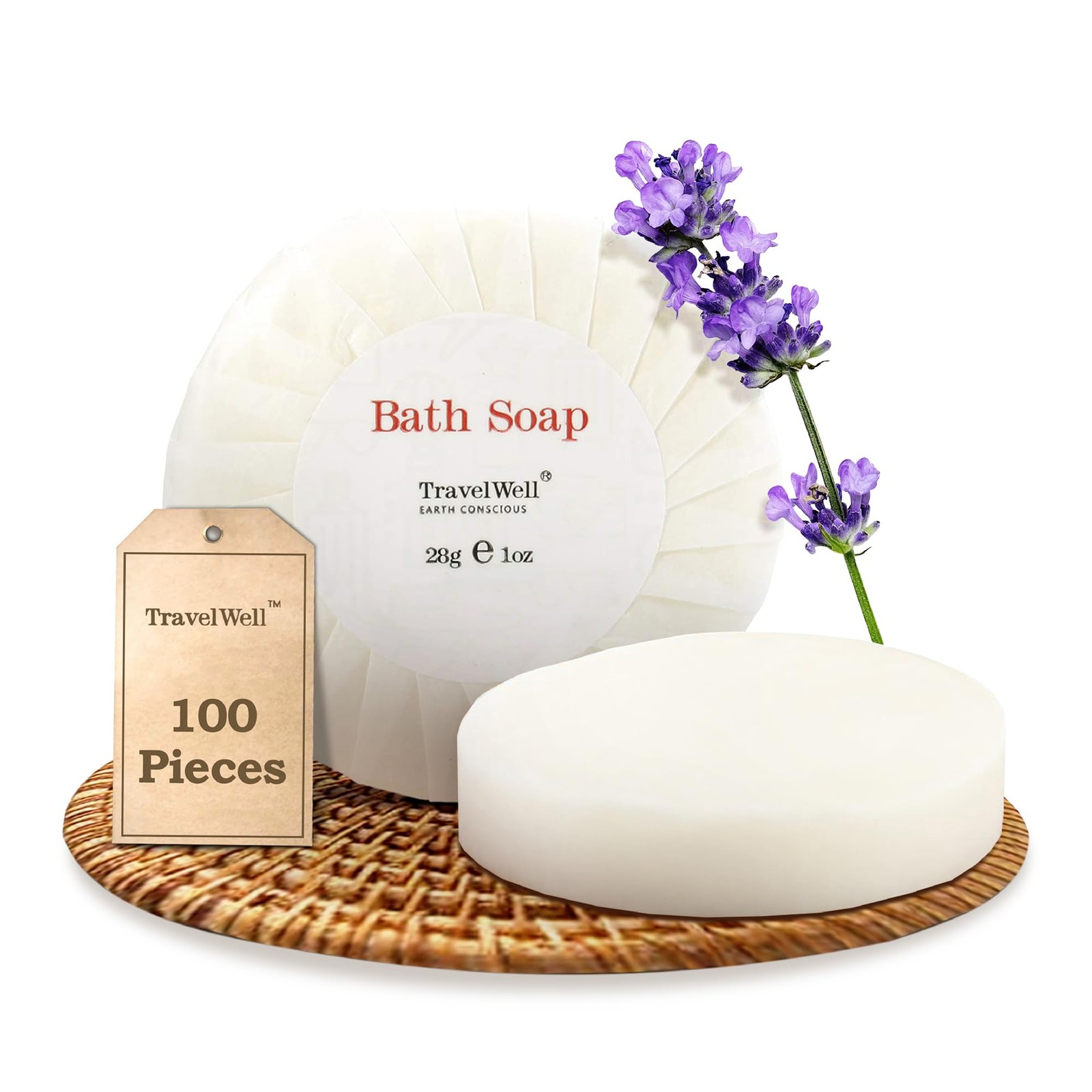 Travelwell Hotel Soap Bars – Individually Wrapped Bulk Hotel Soap – Gentle Pa…