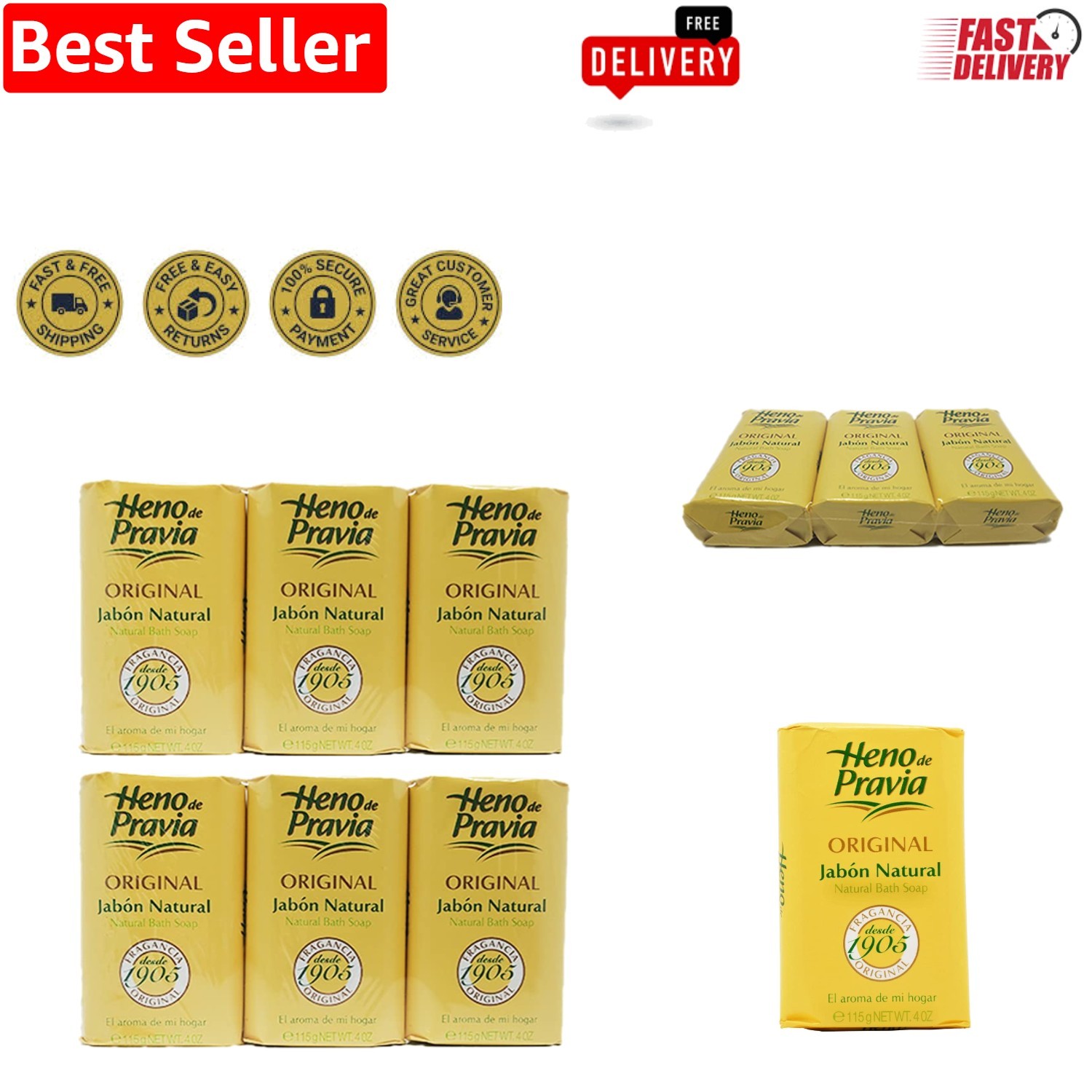 Scent Organic 4.1 oz Soaps – Moisturizing Luxury for All Skin Types