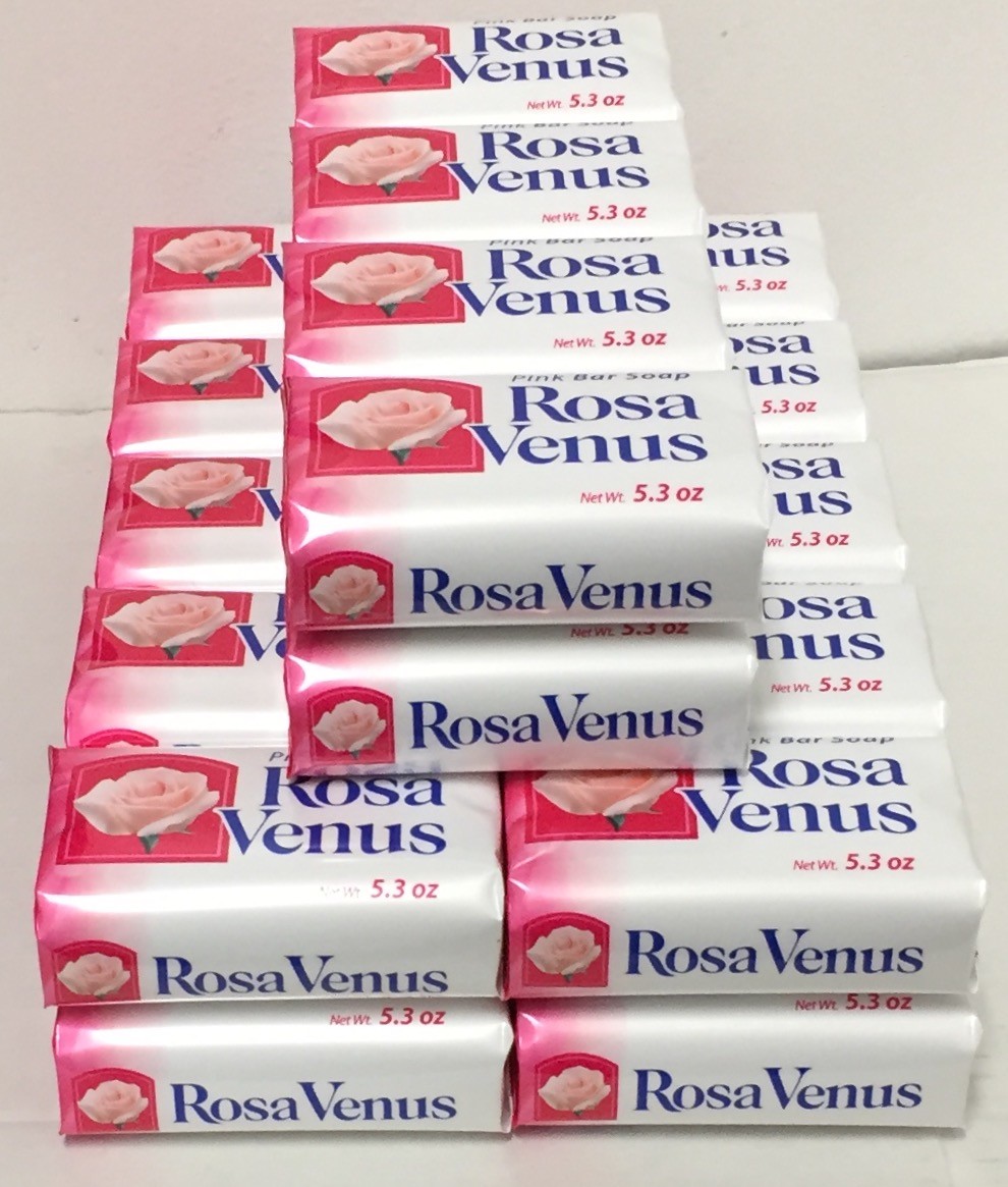 Lot of 28 Rosa Venus Pink Bar Soap (5.3 oz each bar). Free Shipping!
