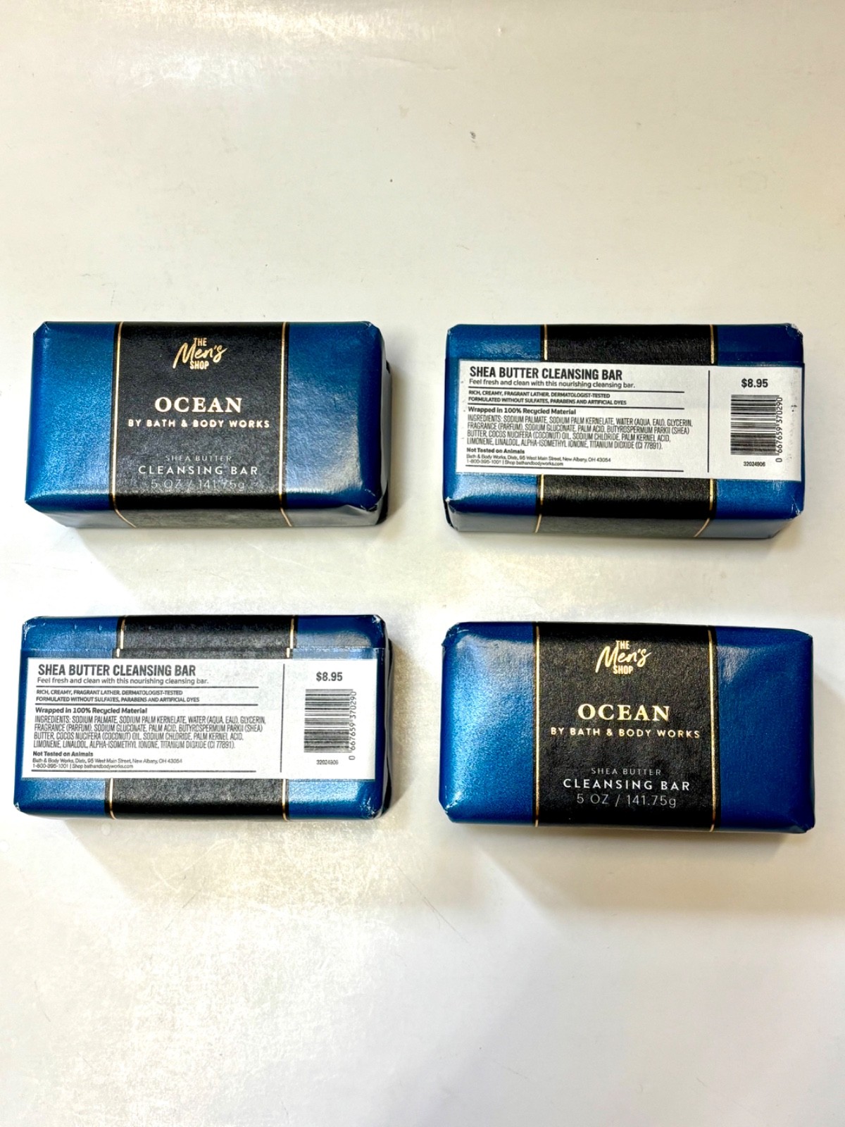 2 Pack Bath & Body Works Men’s’ Collection Shea Butter Cleansing Soap Bar 5oz