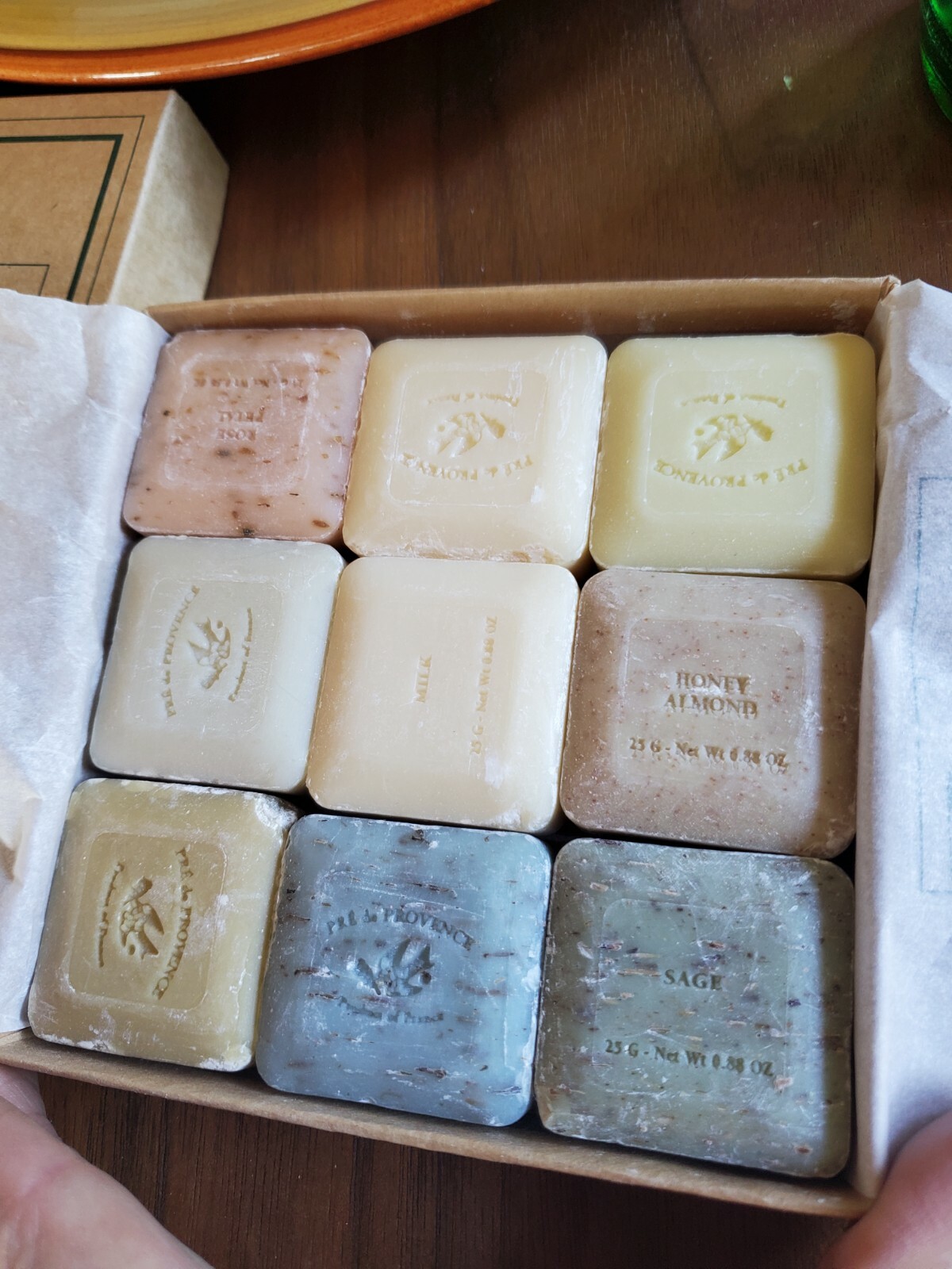 New Pre de Provence Guest Soaps -Vegetable Set of 6 different soaps of 25 g each