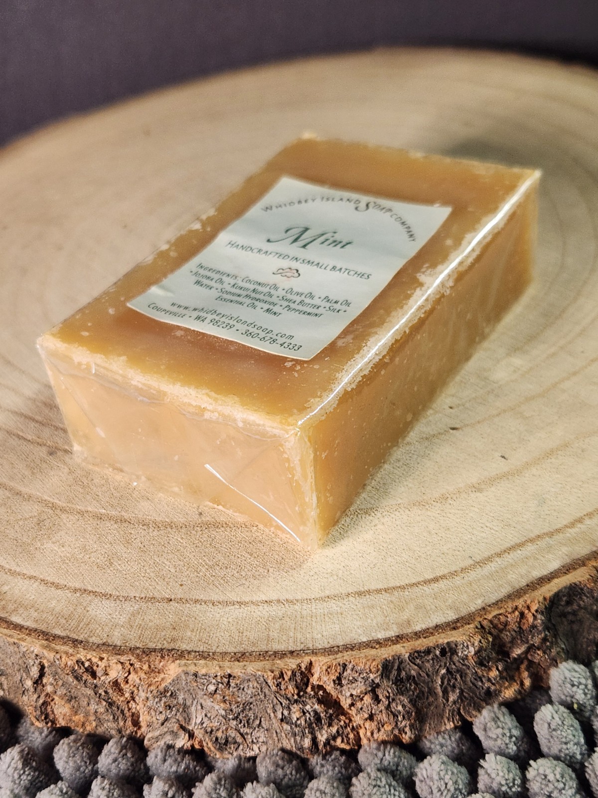 Handmade MINT Vegan Bar Soap~ Butter Shea Butter-4.2 OZ