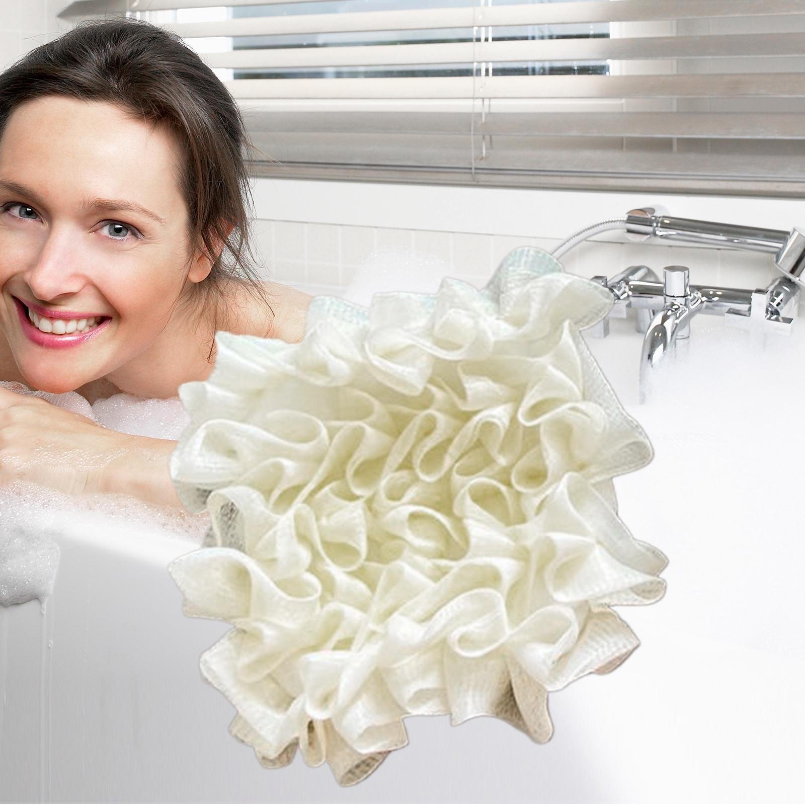 Bath Sponge 2 In 1 Body Sponge With Soap Pouch Multifunctional Bathroom
