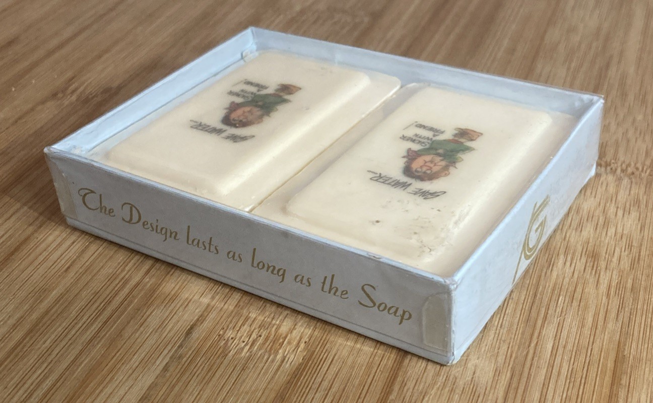 Vintage Katherine Gray French-Milled Soap Funny Picture Friend Shower Sealed Bar