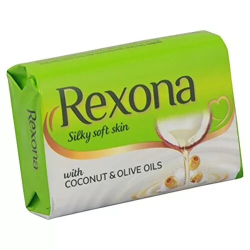 Rexona Silky Soft Skin Soap Bar With Coconut & Olive Oils – 100 Gram pack of 4pc