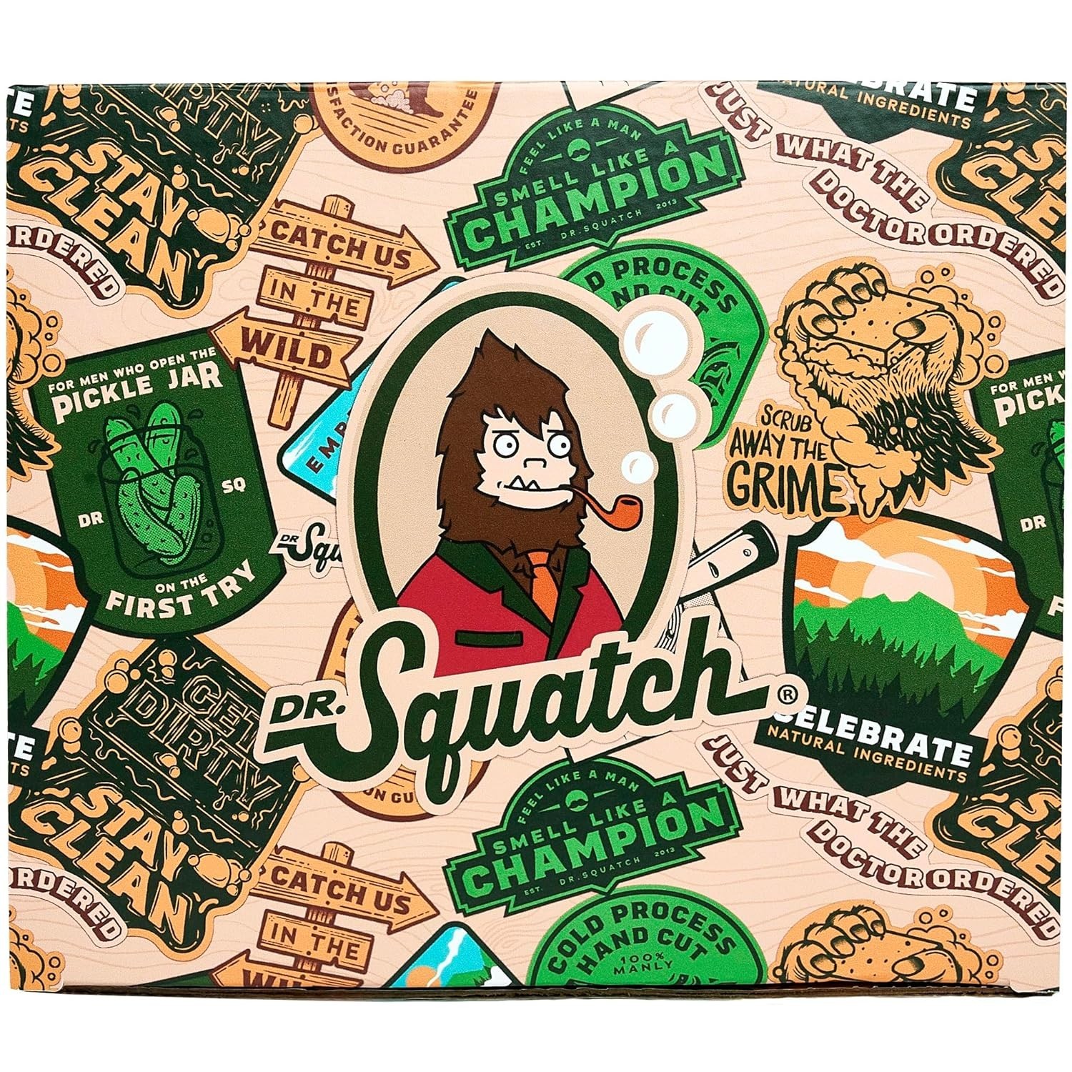 Dr. Squatch Soap & Cologne Bundle Gift Box 6 Bar Soap 1 Men’s Cologne BRAND NEW