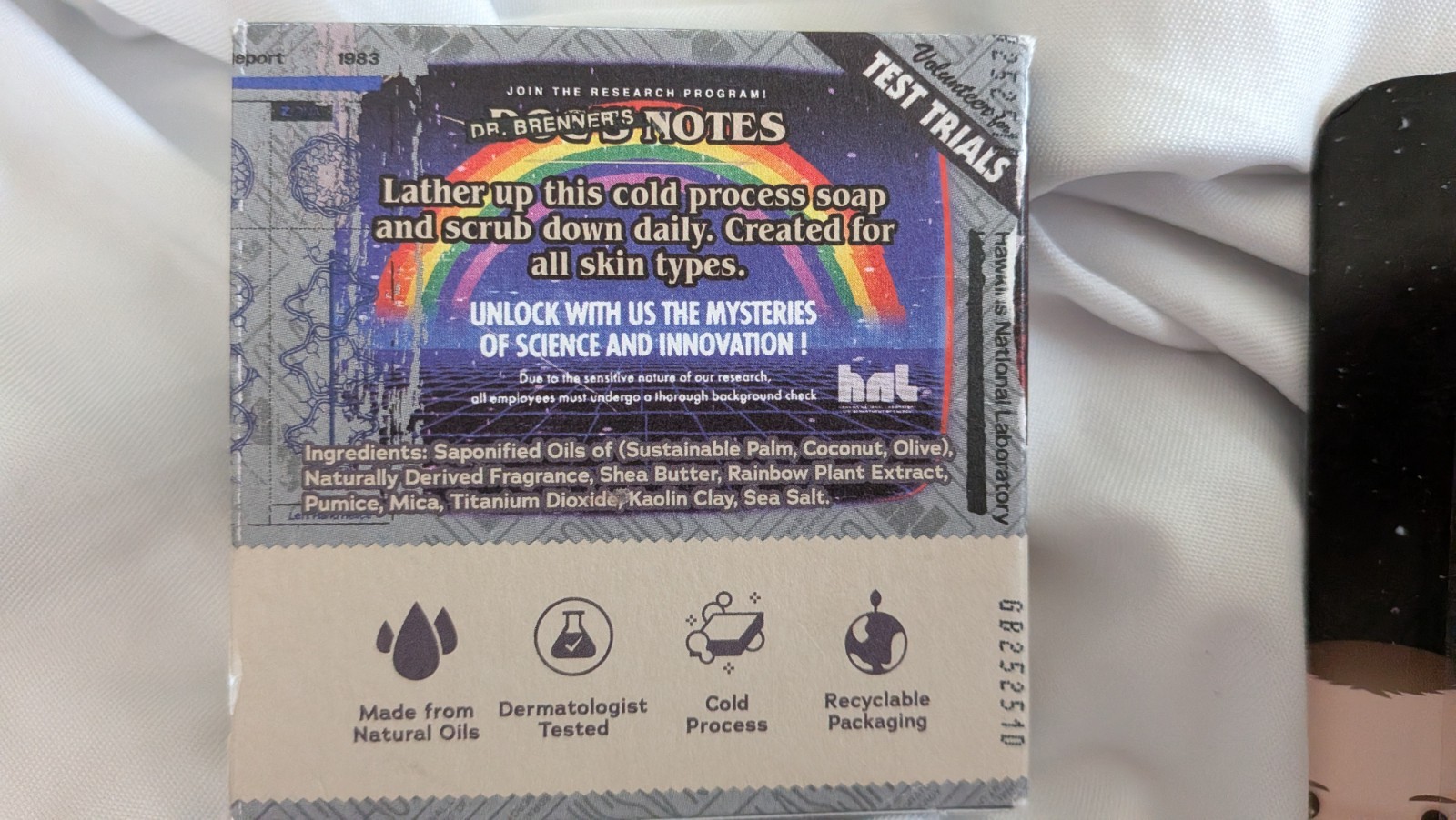 Dr. Squatch Stranger Things Men’s Natural Soap Rainbow Scent & 2 Lip Balms