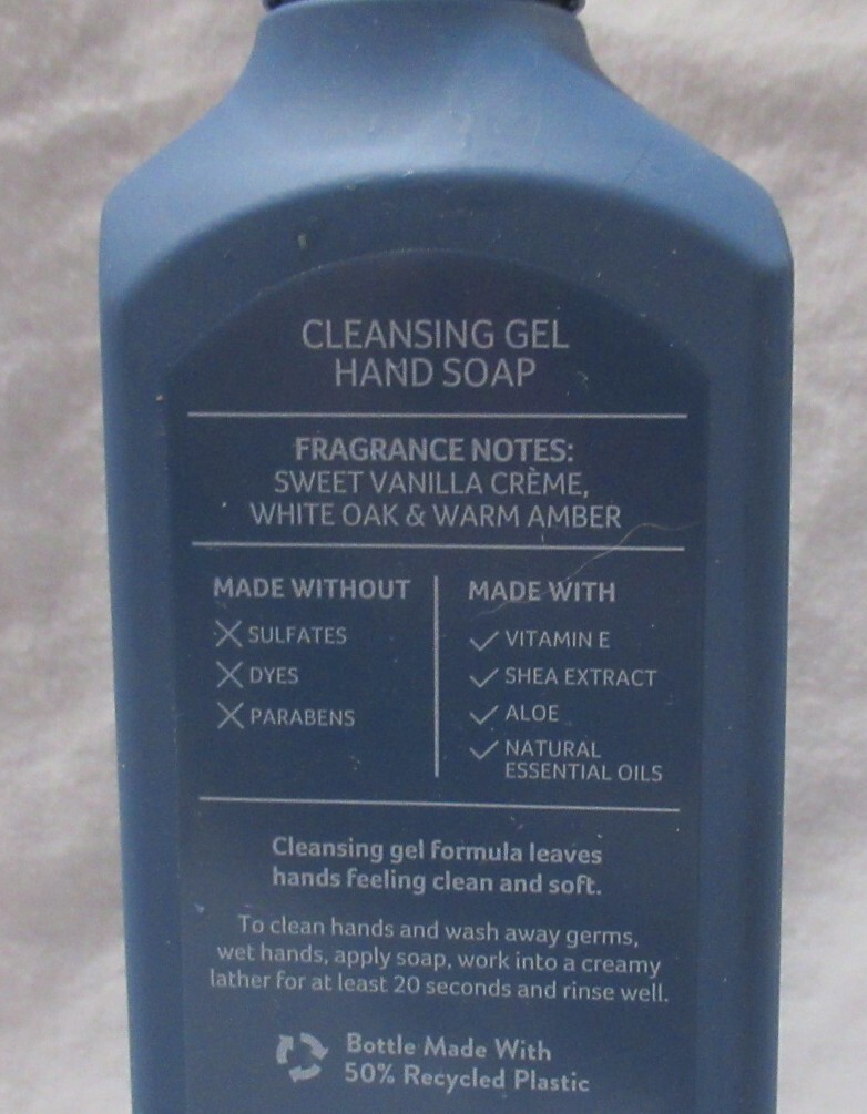 Bath & Body Works Cleansing Gel Hand Soap Lot Set of 2 WHITE OAK & VANILLA