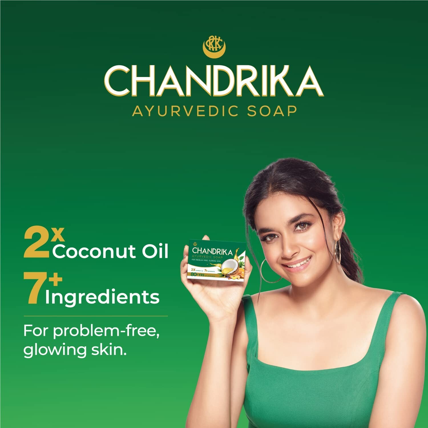 Chandrika Ayurvedic Soaps Glowing Radiant Skin Bathing Bar Each 125g Pack Of 6