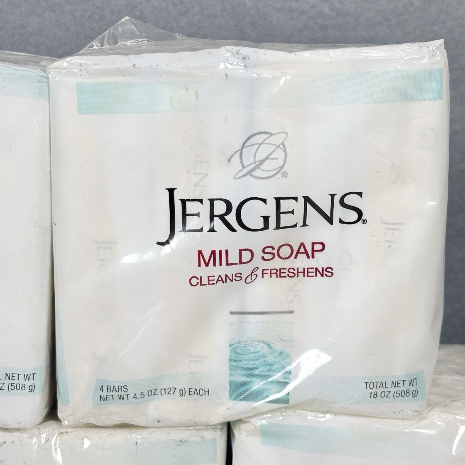 (5) 4-Pack JERGENS Mild Bar Face Soap Tallow Tallowate 3.5oz 4.5oz Discontinued