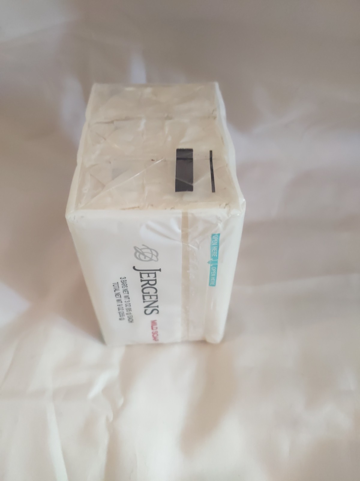 Jergens Mild Bar Soap Pure & Natural 3 Bars 3oz each 2019 Discontinued See Pics