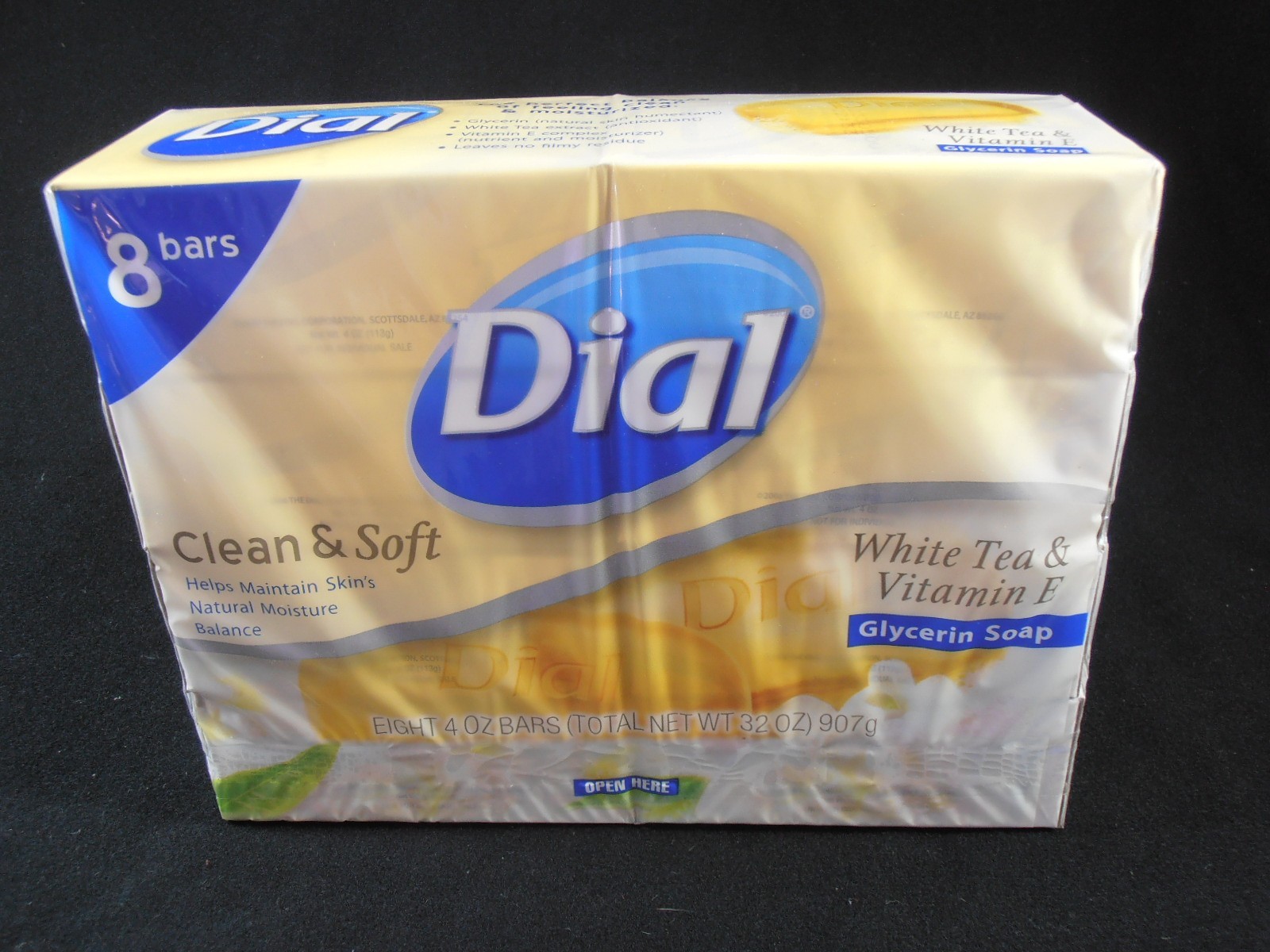 New 8 Bars Dial White Tea & Vitamin E Glycerin Soap 4 Oz Bars Discontinued