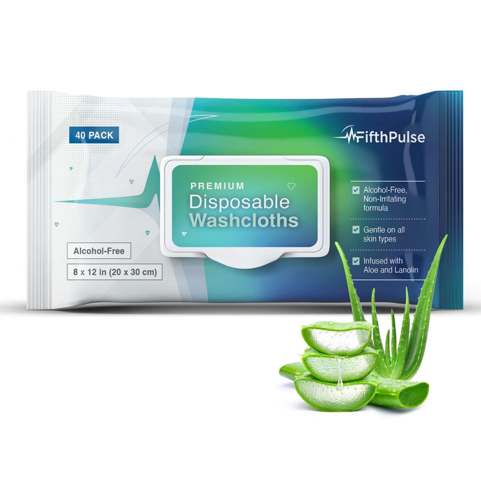Disposable Body Wipes For Adults 40 Count -Premoistened Washcloths For Elderl…