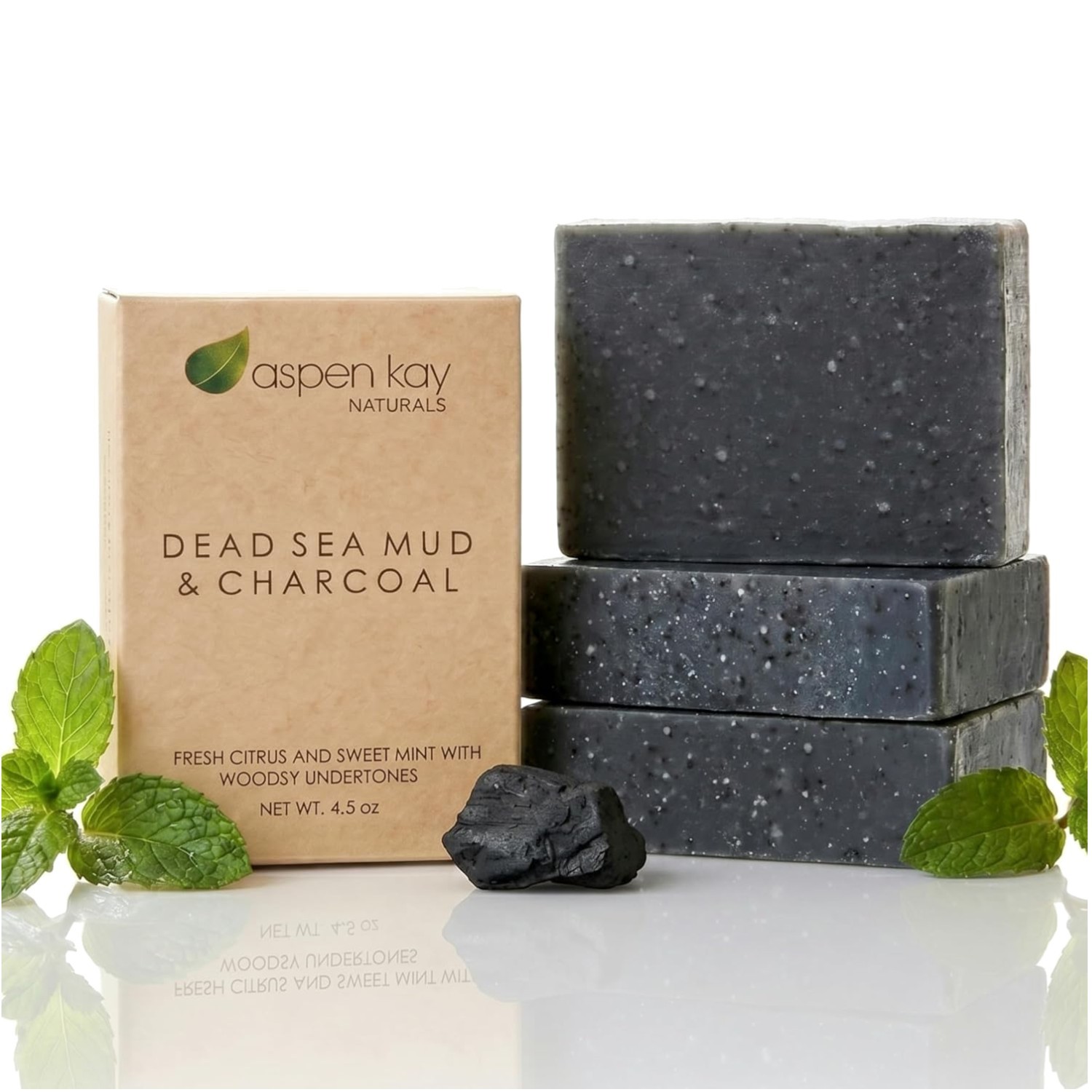 Nourishing Charcoal & Dead Sea Mud Soap – Perfect for Acne-Prone Skin