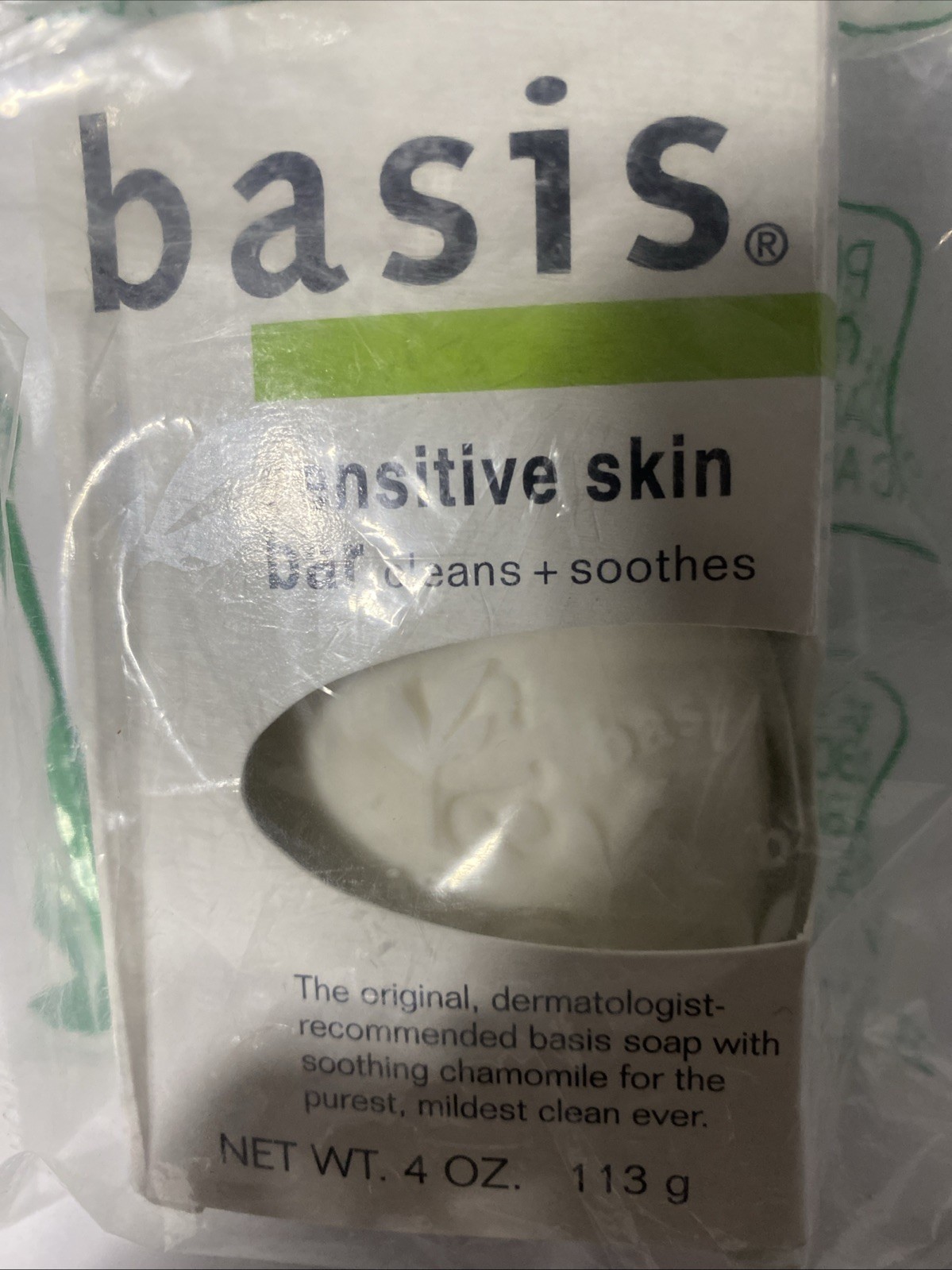 Basis Sensitive Skin Bar Soap – 4oz, 1 Pack
