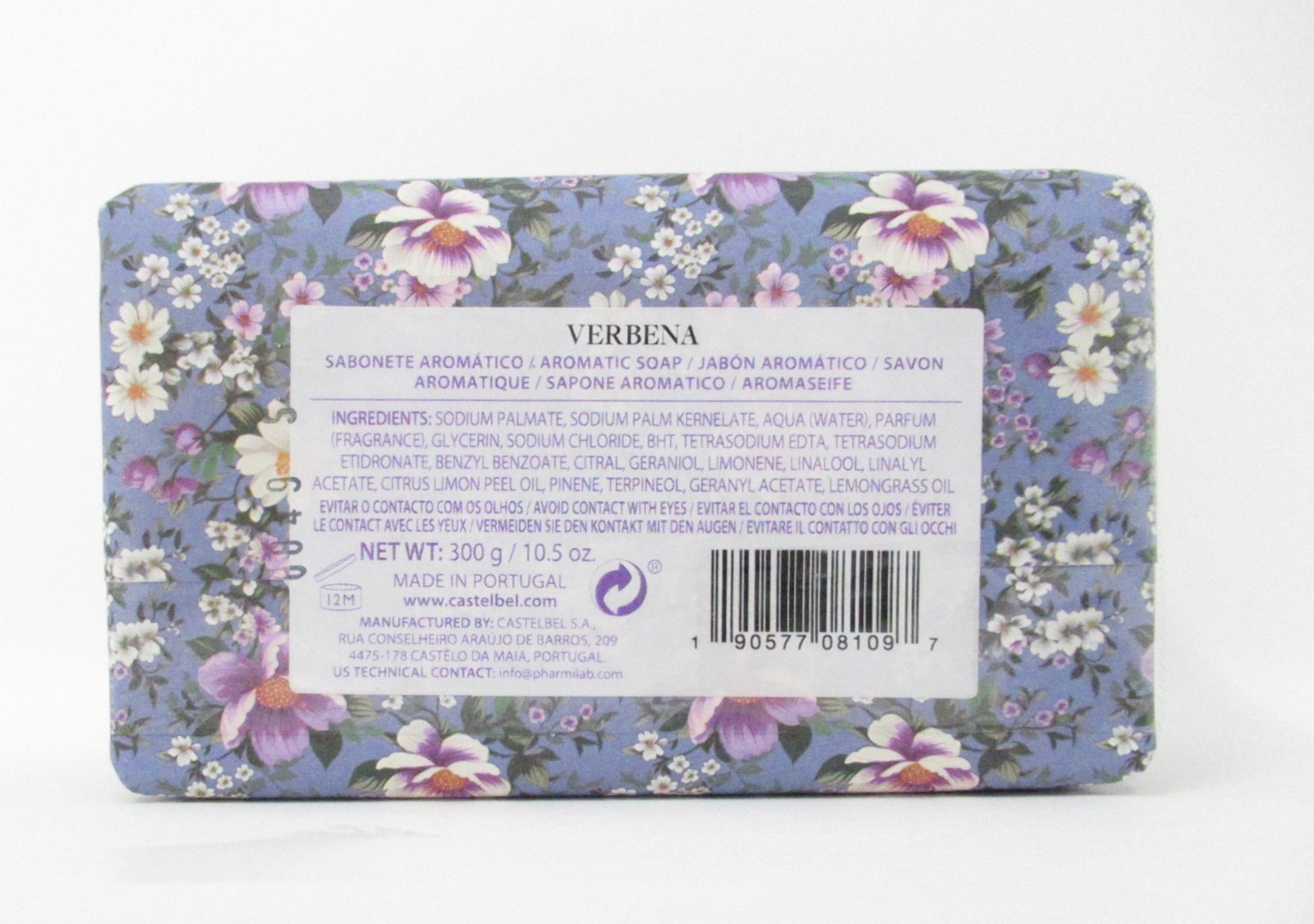 Castelbel Luxury Bath Bar Soap Verbena Floral Scented 10.5oz LTD Editions