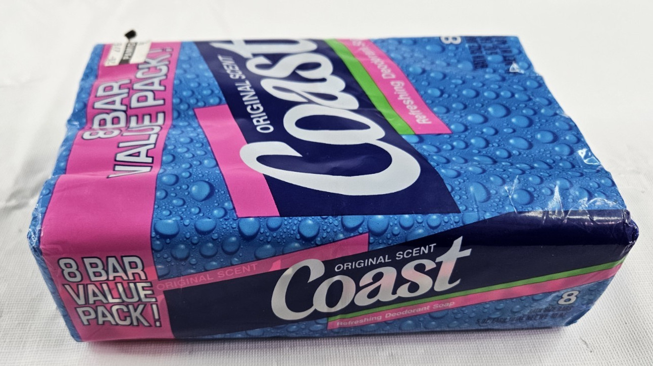 VTG Coast Deodorant Soap Bars Original Scent 1990’s Refreshing Deodorant 8 Bars