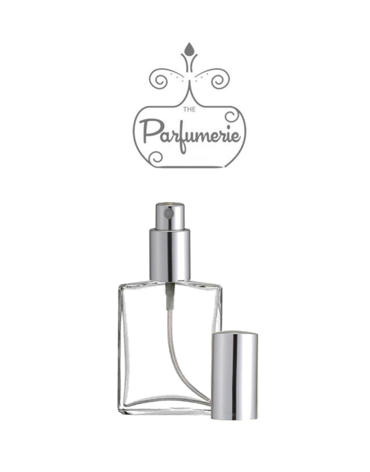 Perfume Spray Glass Atomizer 1 oz. (30 ml) 2 oz. (60 ml) Empty, Refillable, Flat
