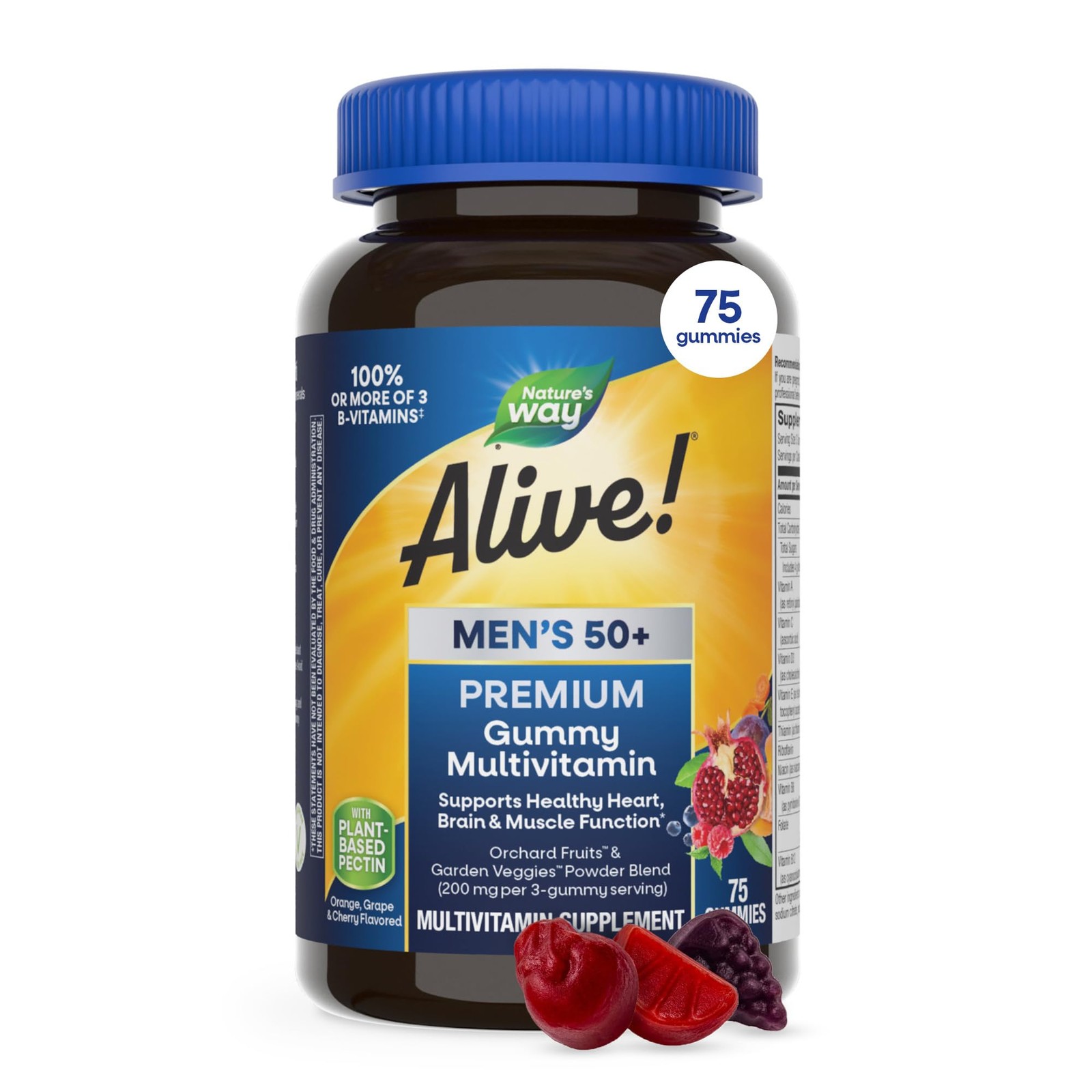 Nature’s Way Alive! Men’s 50 Plus Premium 75 Count (Pack of 1), No Color