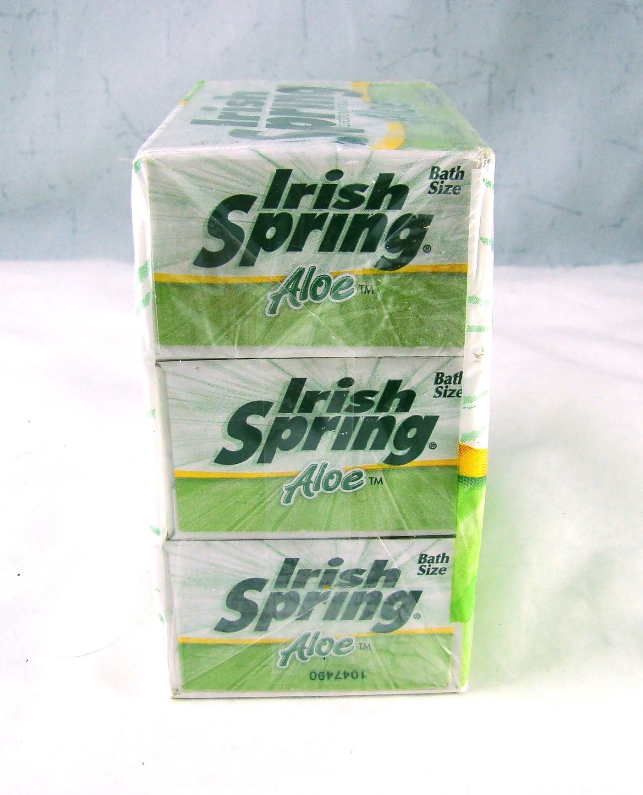 Colgate Palmolive IRISH SPRING ALOE 3 Pack Soap Bars 4 1/2 oz @ NIB Vintage