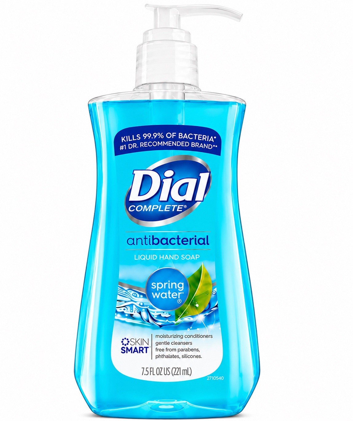 2 Pack Dial Complete Antibacterial Liquid Hand Soap Spring Water 7.5 oz New