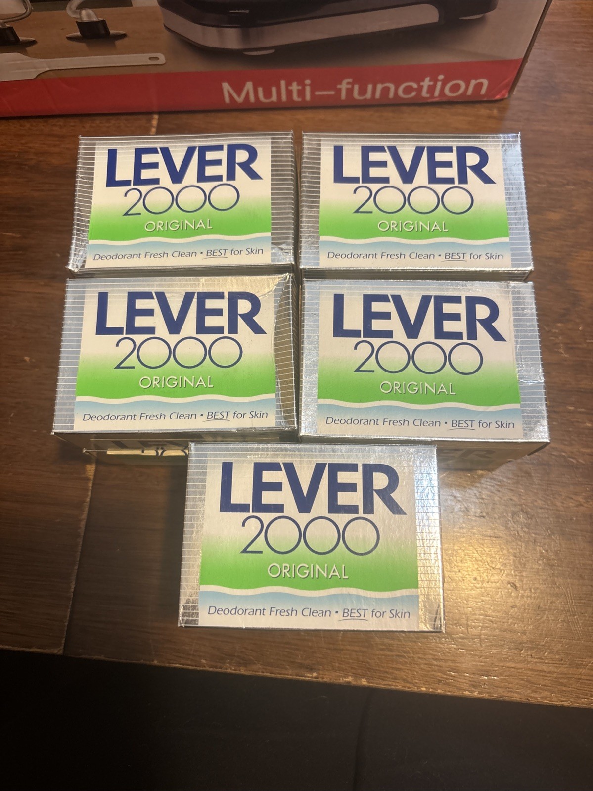 Lever 2000 Lot 5 oz Original Deodorant Fresh Clean Soap Bars Silver Box 1997