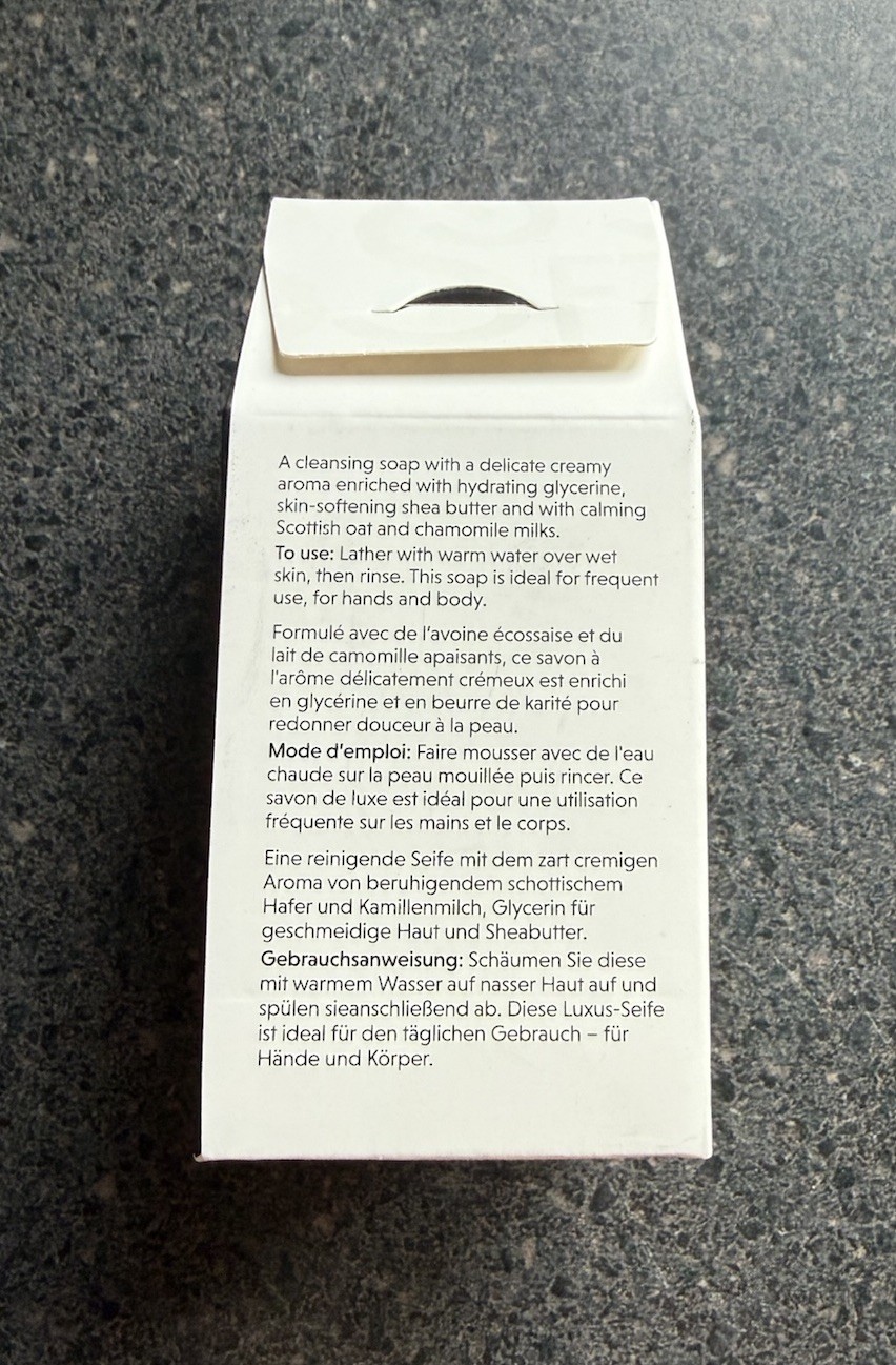 The Scottish Fine Soaps Co. AU LAIT Cleansing Bar Travel Size 3.5oz NIB