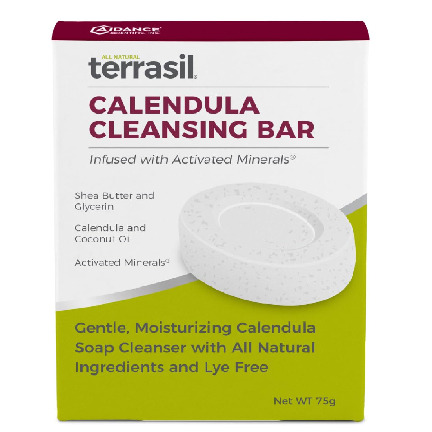 terrasil Calendula Soap Bar – Relief for Irritated & Itchy Skin, Sensitive Skin,