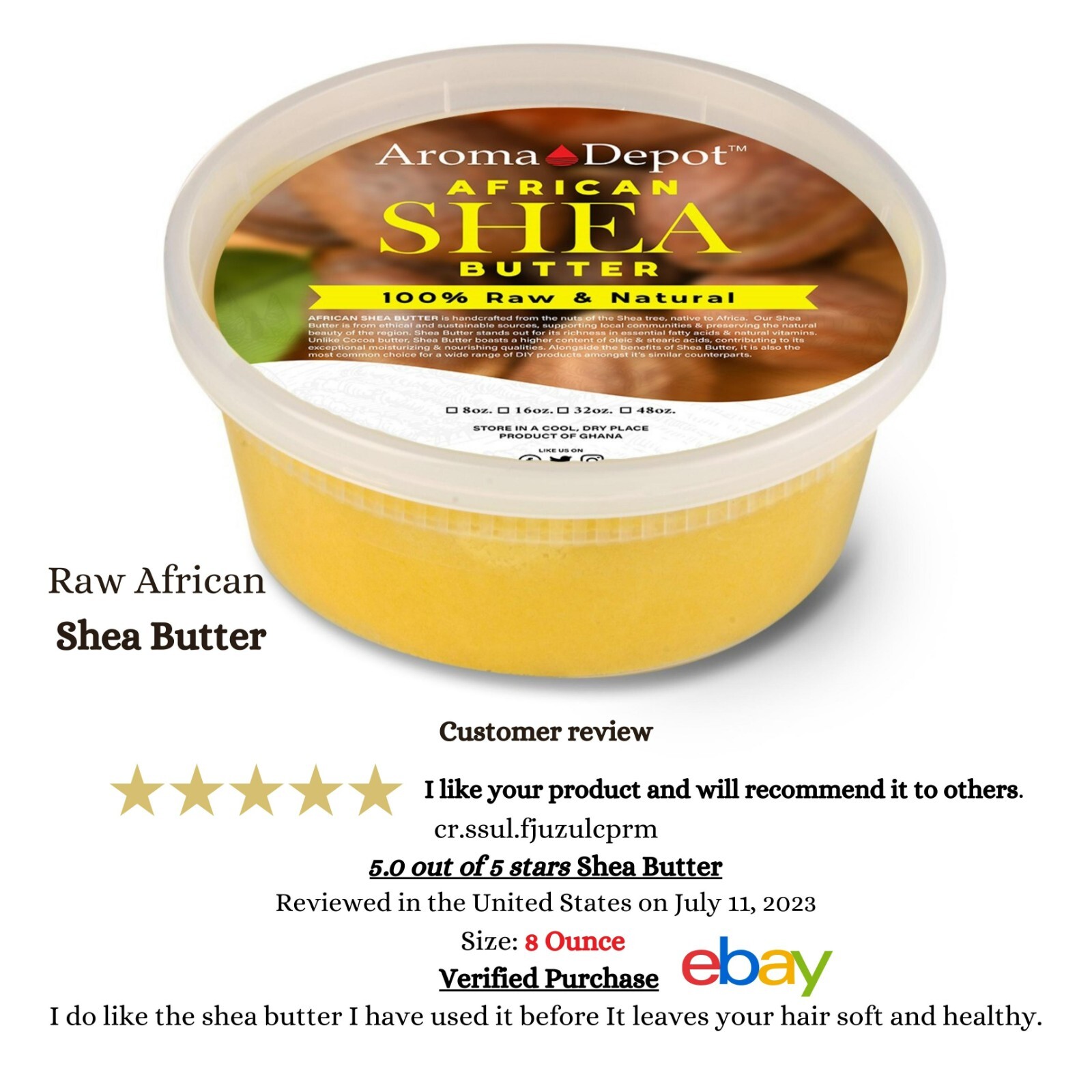 Raw African Black Soap PASTE 100% Pure Natural Body & Face Wash For Acne Scars