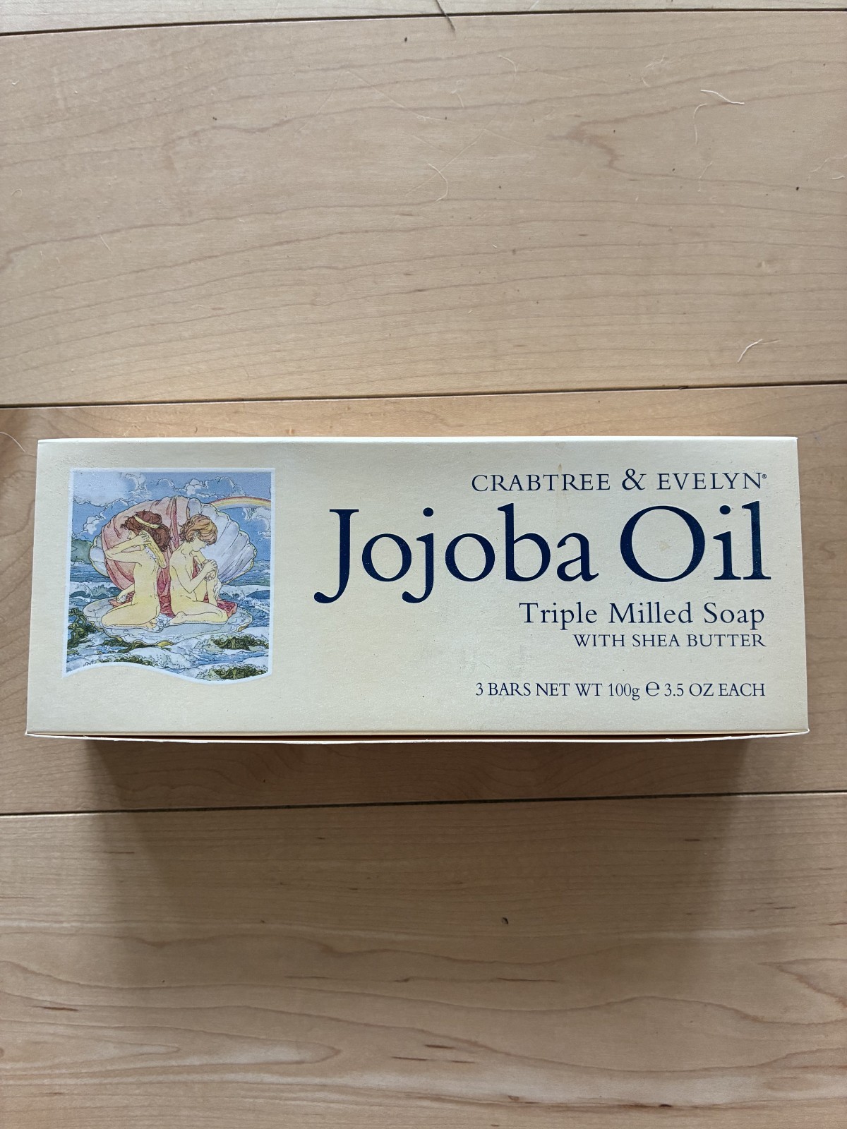 Crabtree & Evelyn Triple-Milled Soap Jojoba Oil Shea Butter 3 Bars 3.5 oz Each
